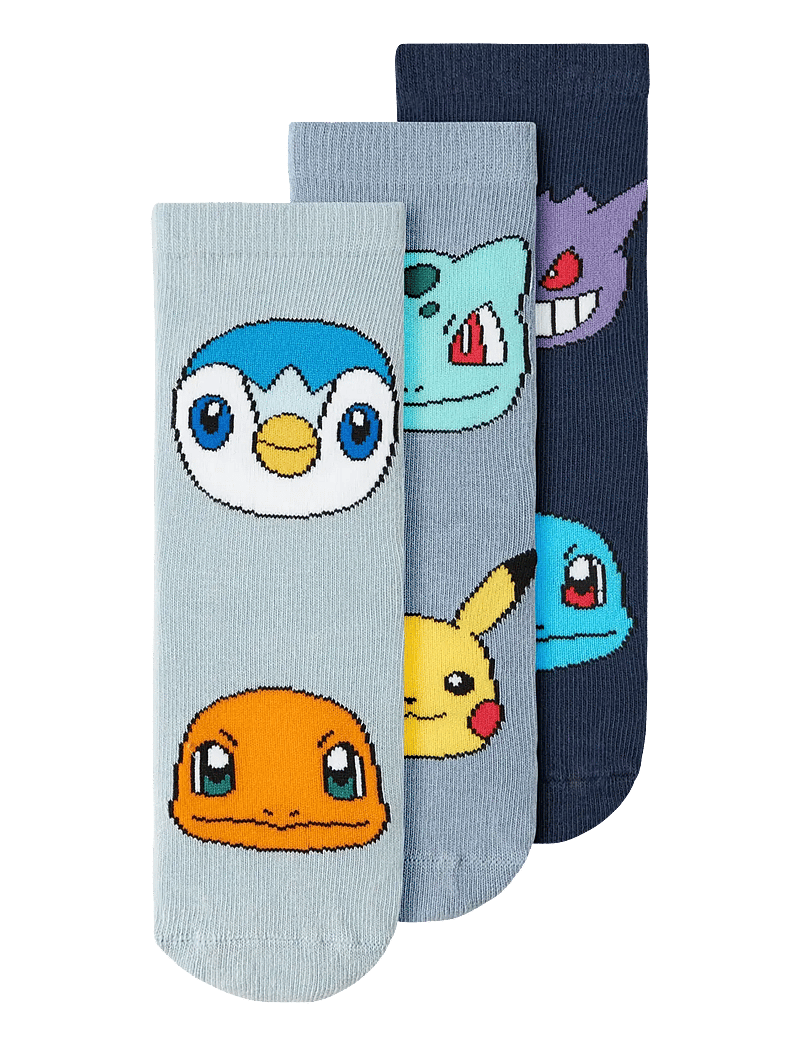 name it - NMMNORIS POKEMON 3P SOCK SKY - navy blazer - 0