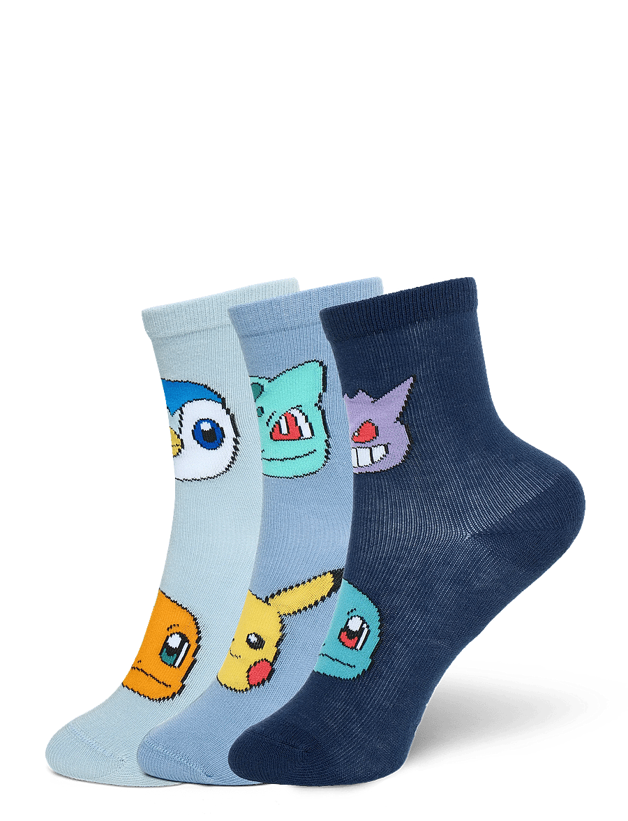 name it - NMMNORIS POKEMON 3P SOCK SKY - strømper - navy blazer - 0