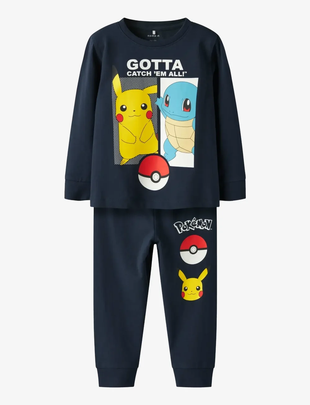 name it - NMMOSTYR POKEMON LS NIGHTSET SKY - pyjama-sets - navy blazer - 1