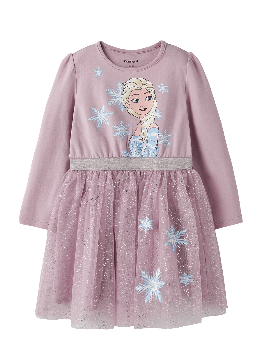 name it - NMFOSIMI FROZEN LS TULLE DRESS NOOS WDI - pikkade varrukatega vabaajakleidid - keepsake lilac - 0