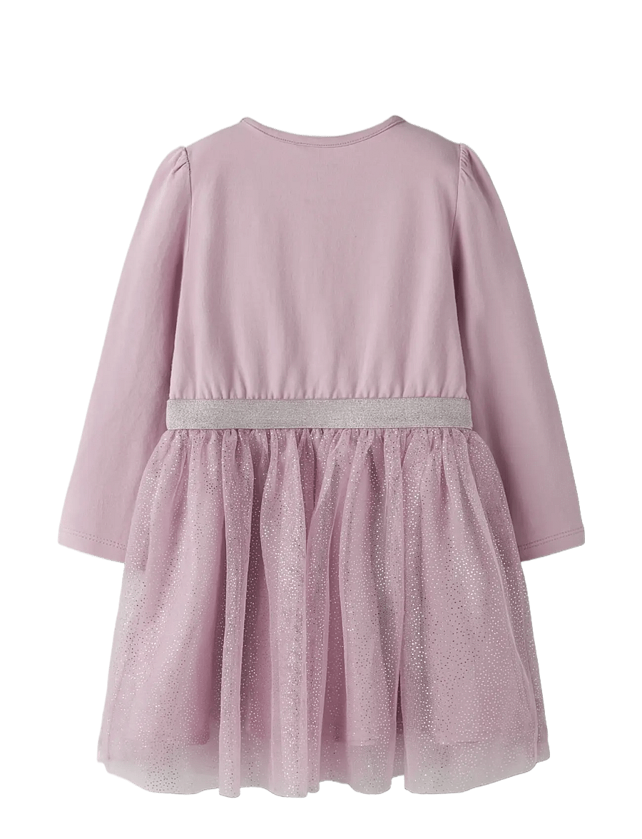 name it - NMFOSIMI FROZEN LS TULLE DRESS NOOS WDI - pikkade varrukatega vabaajakleidid - keepsake lilac - 1