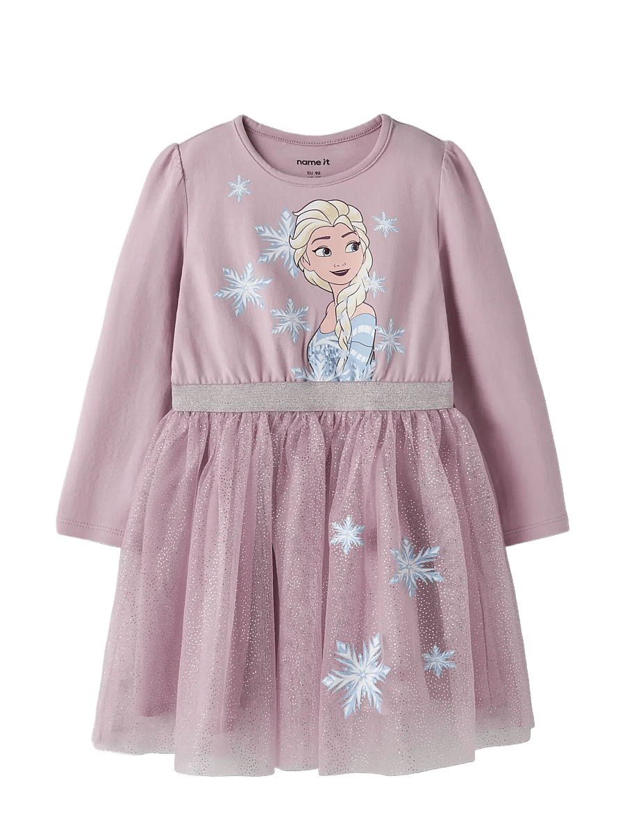 name it - NMFOSIMI FROZEN LS TULLE DRESS NOOS WDI - pikkade varrukatega vabaajakleidid - keepsake lilac - 2