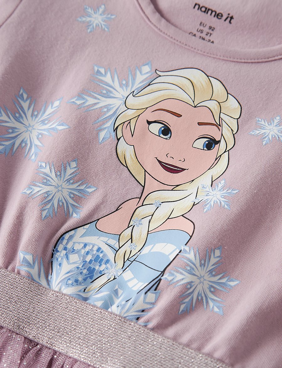 name it - NMFOSIMI FROZEN LS TULLE DRESS NOOS WDI - pikkade varrukatega vabaajakleidid - keepsake lilac - 3