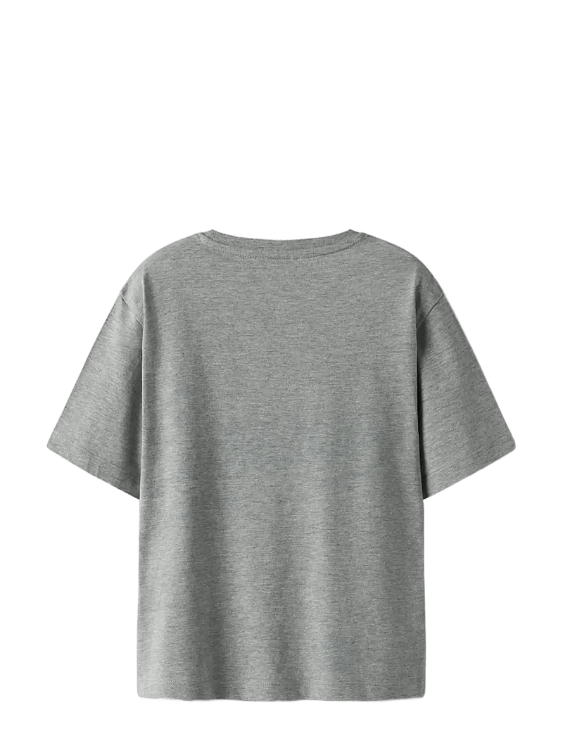 name it - NKFODASSA CICONS SS NREG TOP BOX SKY - kortærmede t-shirts - grey melange - 2