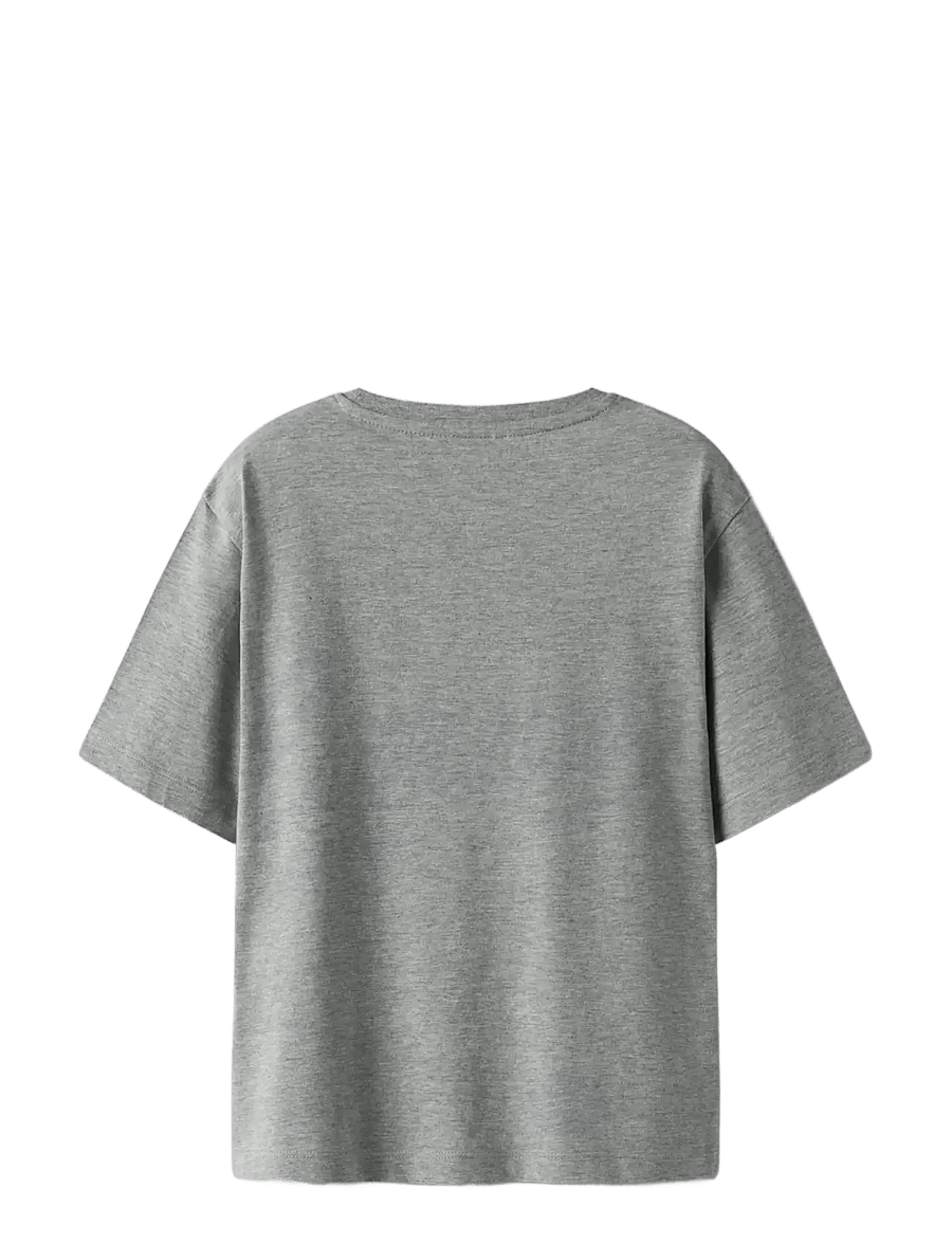 name it - NKFODASSA CICONS SS NREG TOP BOX SKY - lühikeste varrukatega t-särgid - grey melange - 2