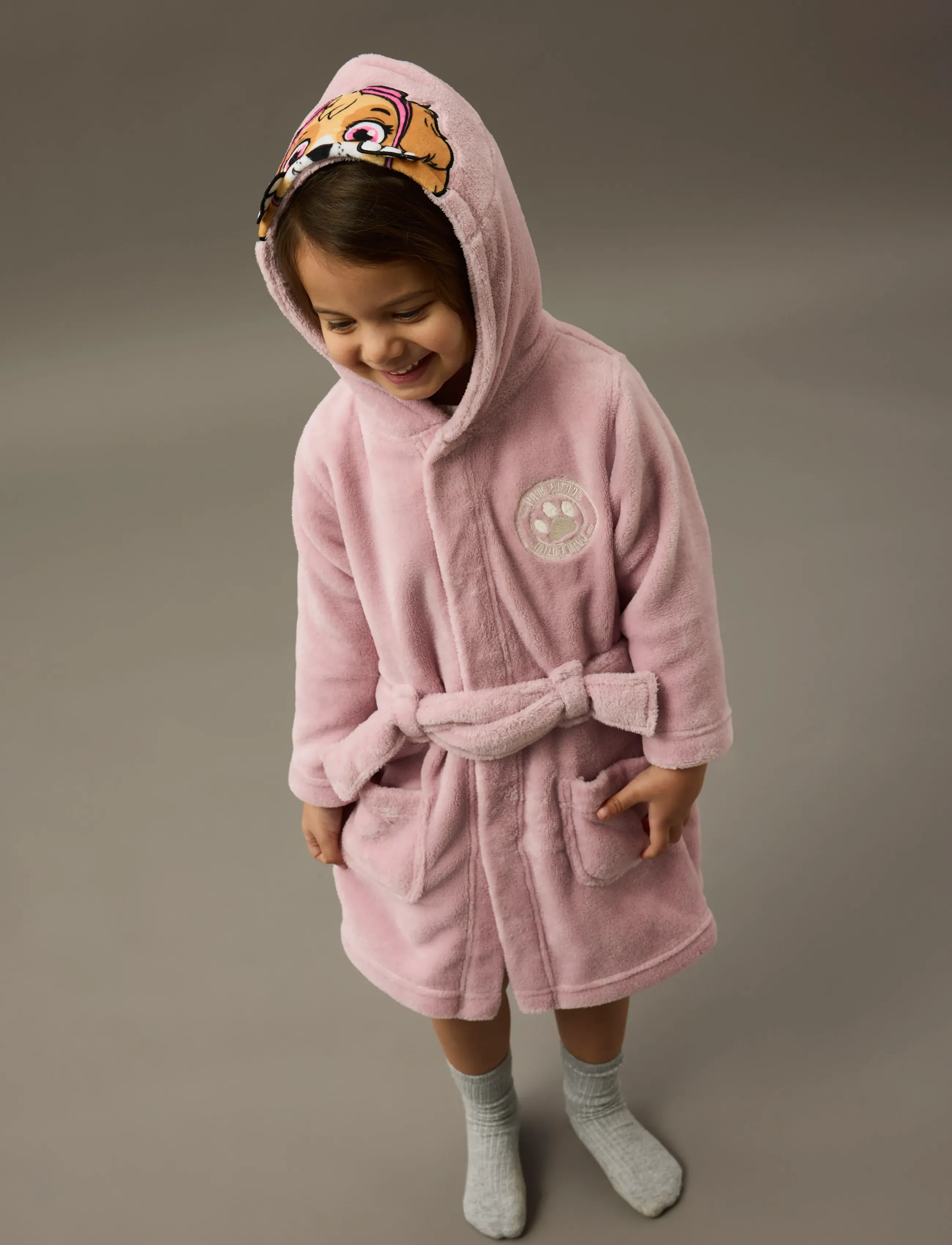 name it - NMFNASINA PAW BATHROBE CPLG - keepsake lilac - 0