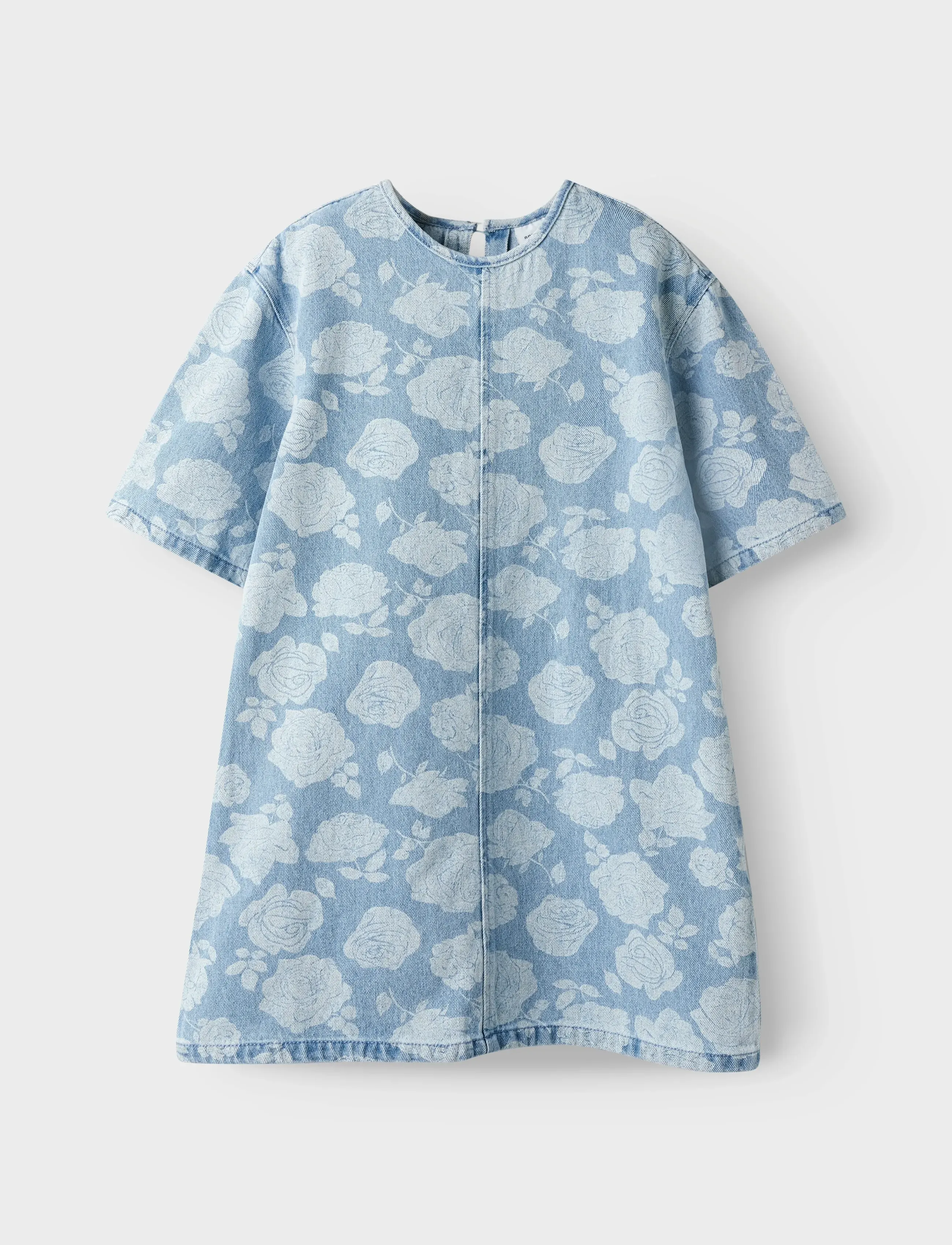 name it Nkfsilla Dnm Ss Dress 2121-Za H, 146, Blue, Fritidskjoler > Kortærmede Fritidskjoler, Børn