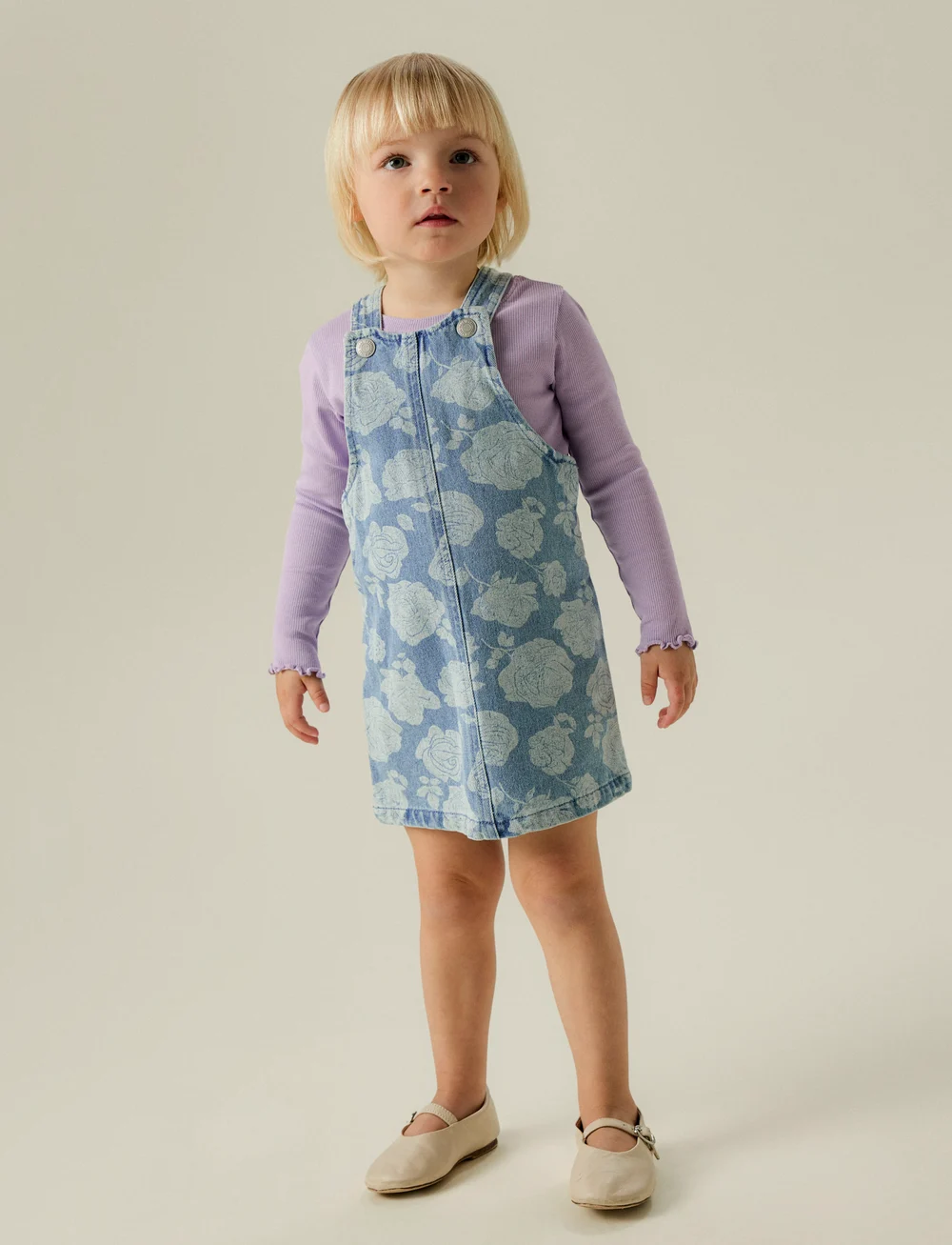 name it - NMFSILLA DNM BIB SKIRT 2121-ZA H - overallkjoler - light blue denim - 0