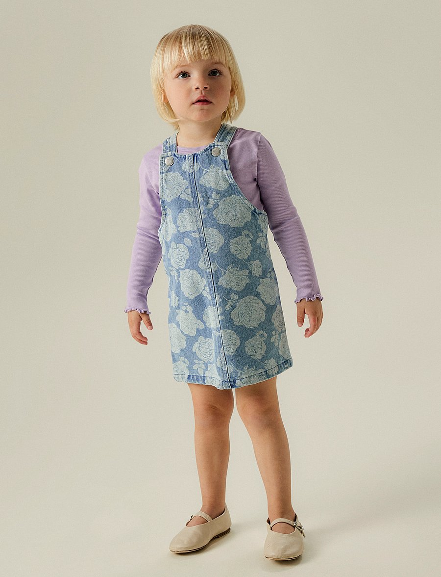 name it - NMFSILLA DNM BIB SKIRT 2121-ZA H - light blue denim - 0