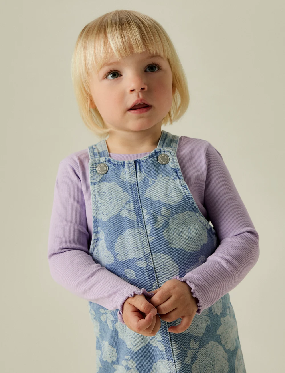 name it - NMFSILLA DNM BIB SKIRT 2121-ZA H - overallkjoler - light blue denim - 4