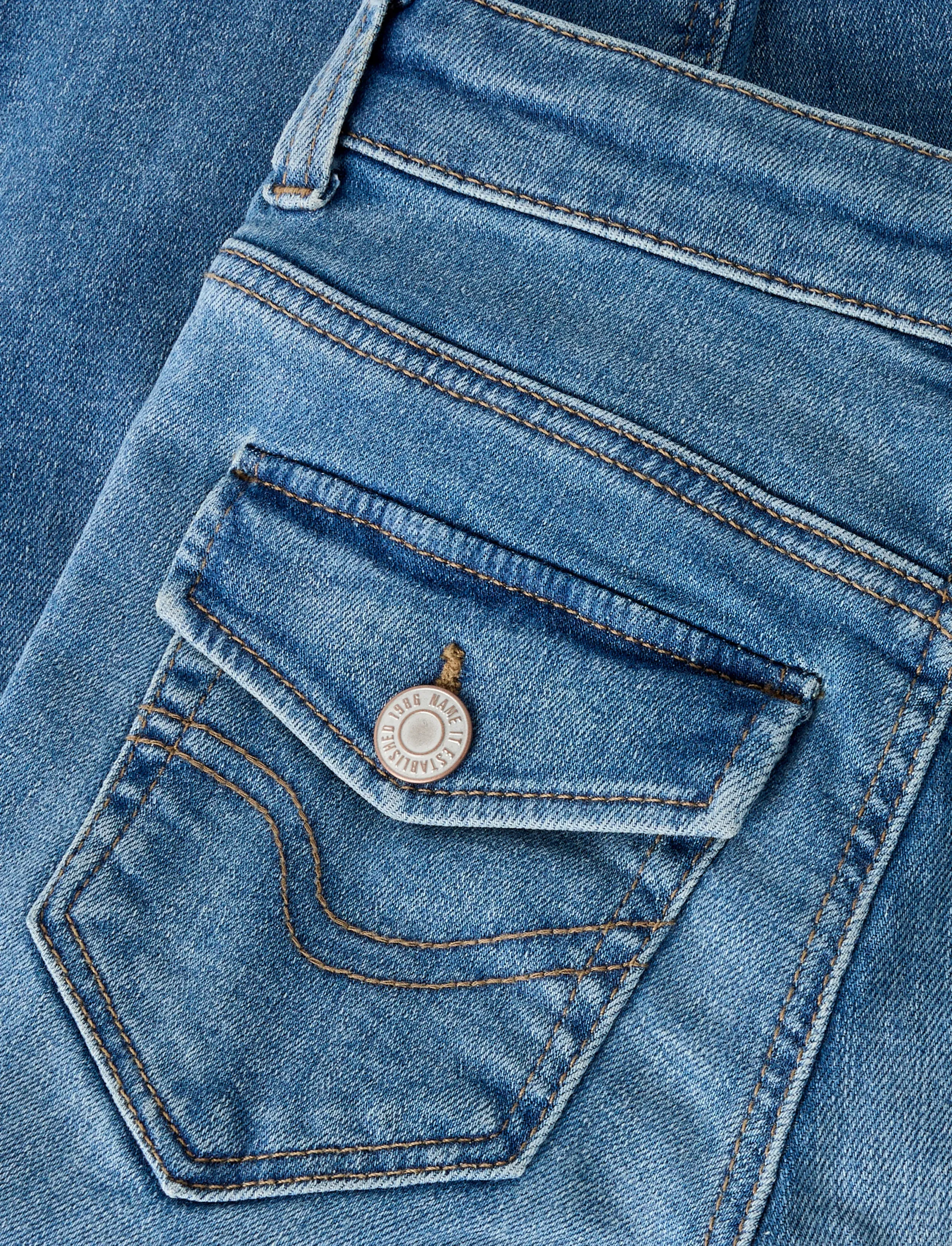 name it - NKFPOLLY LW BOOT JEANS 2340-FR T - bootcut jeans - medium blue denim - 3
