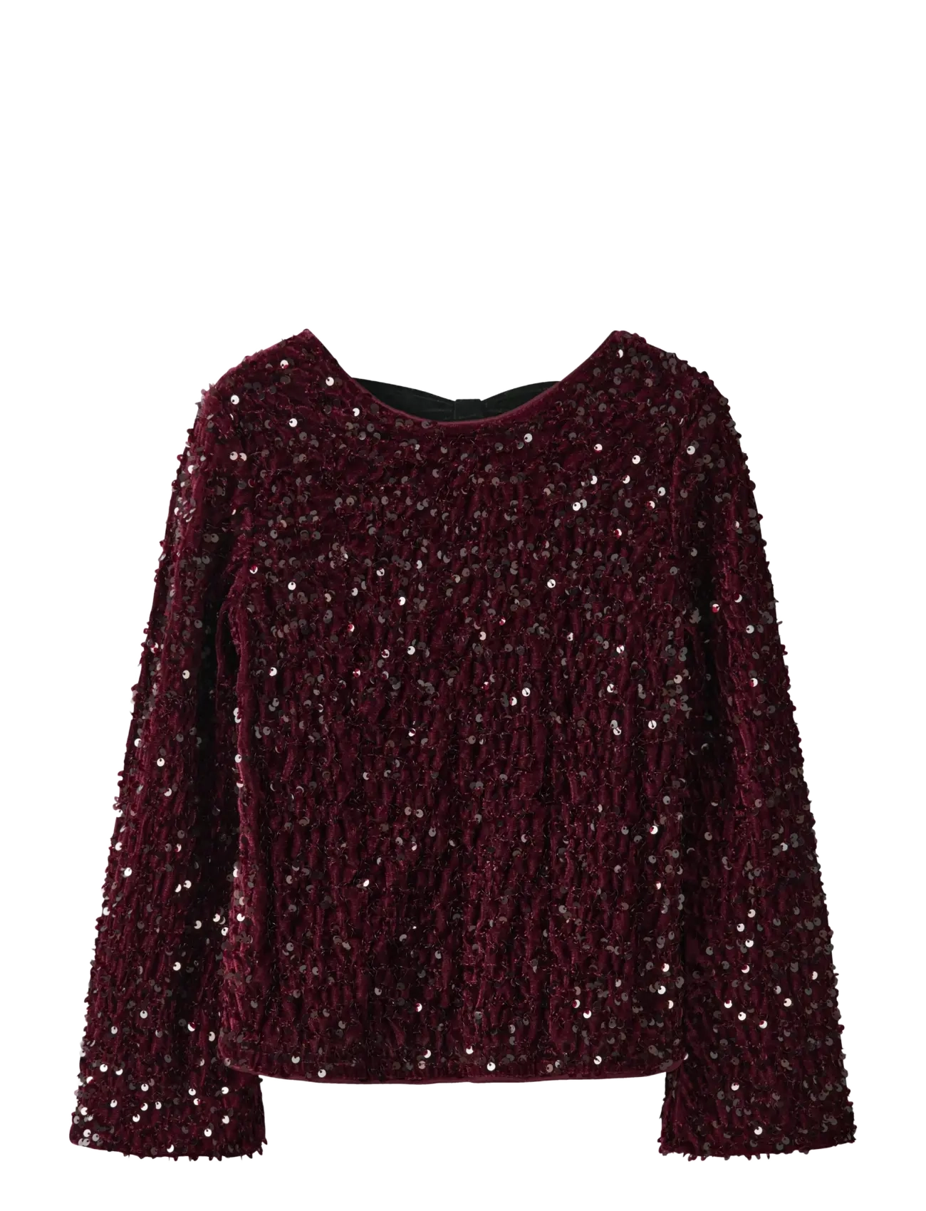 name it Nkfrusitta Ls Bow Blouse, 116, Oberteile, Burgunderrot - Blouses & Tunics, Kinder