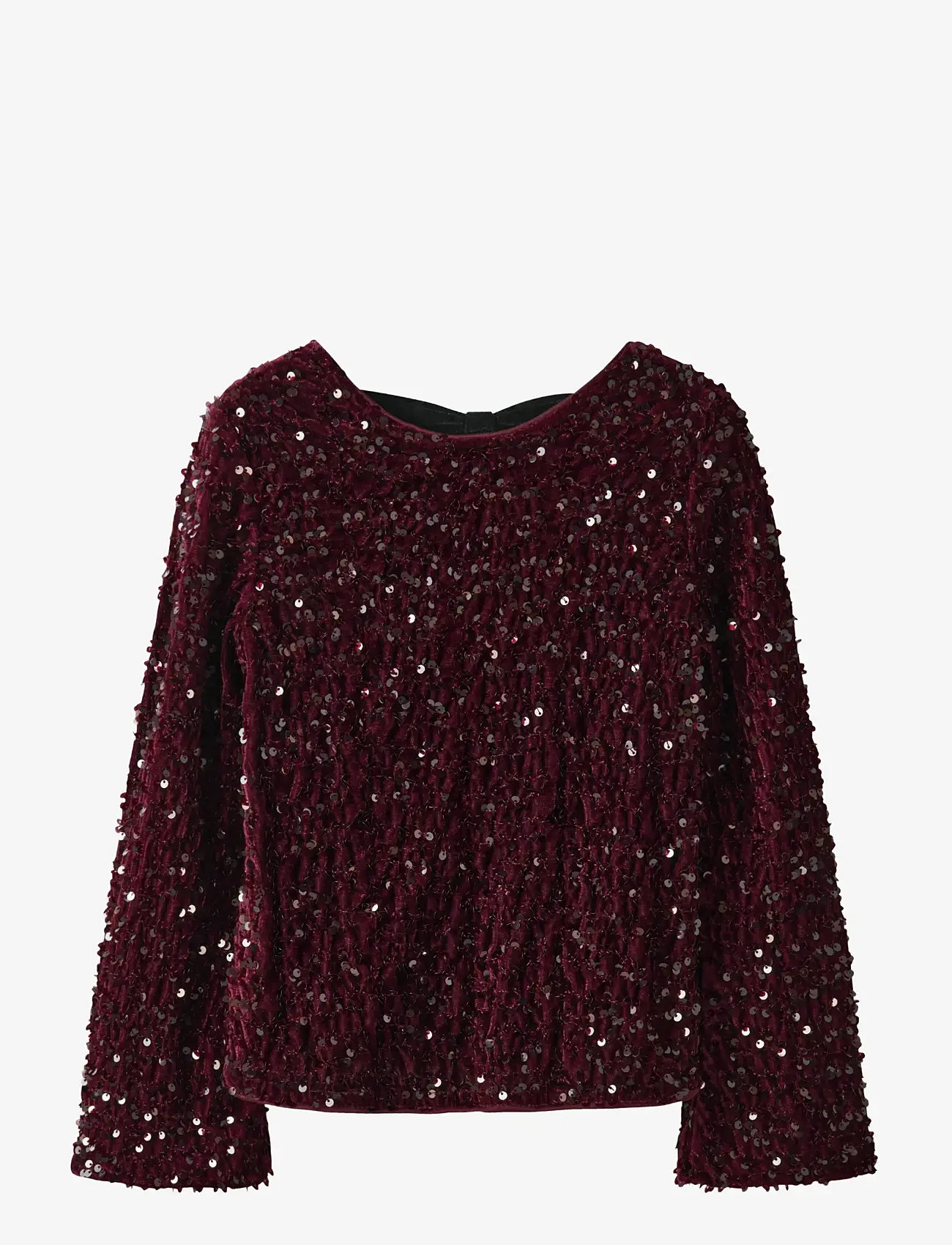 name it - NKFRUSITTA LS BOW BLOUSE - pluusid ja tuunikad - burgundy - 1