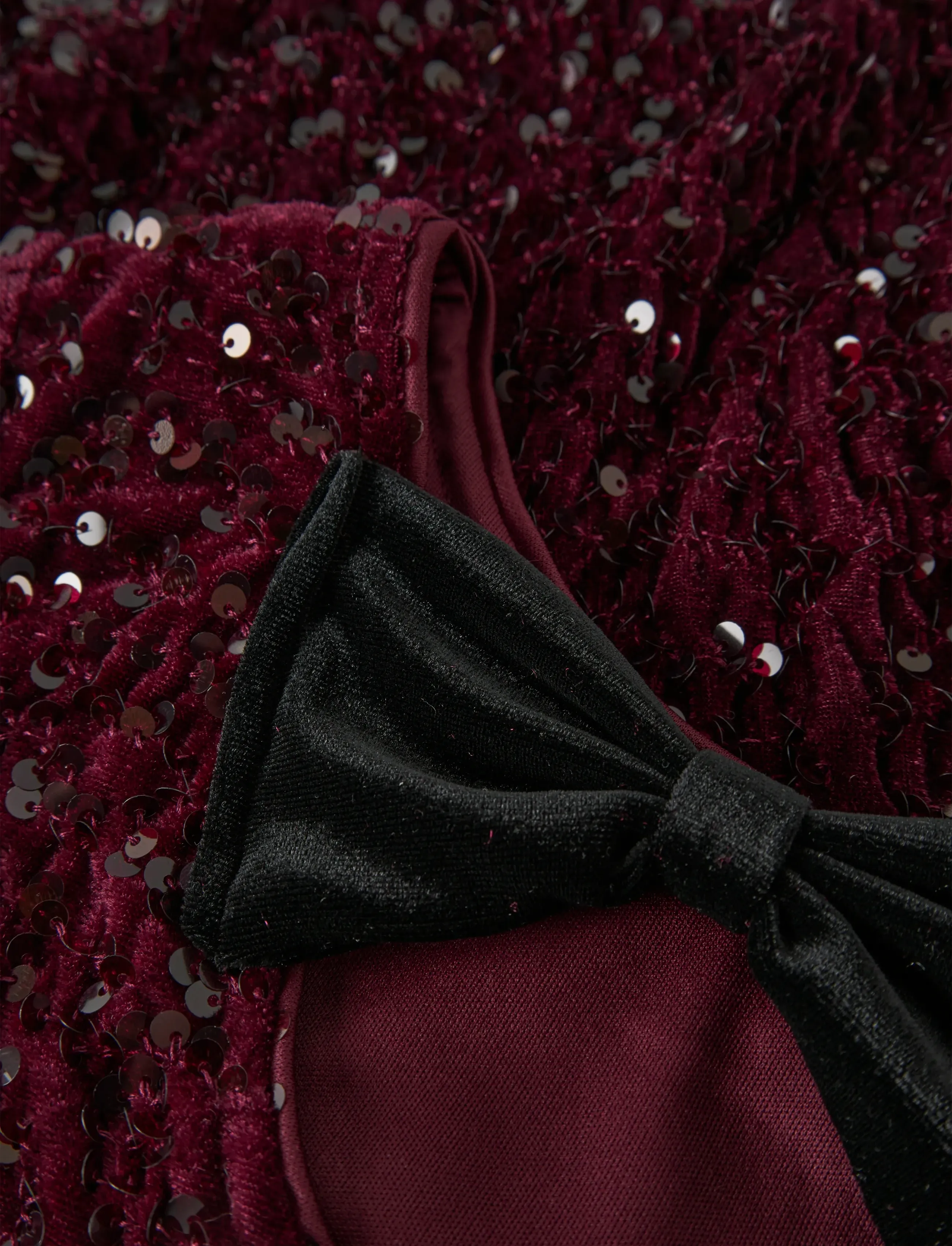 name it - NKFRUSITTA LS BOW BLOUSE - blusar & tunikor - burgundy - 4