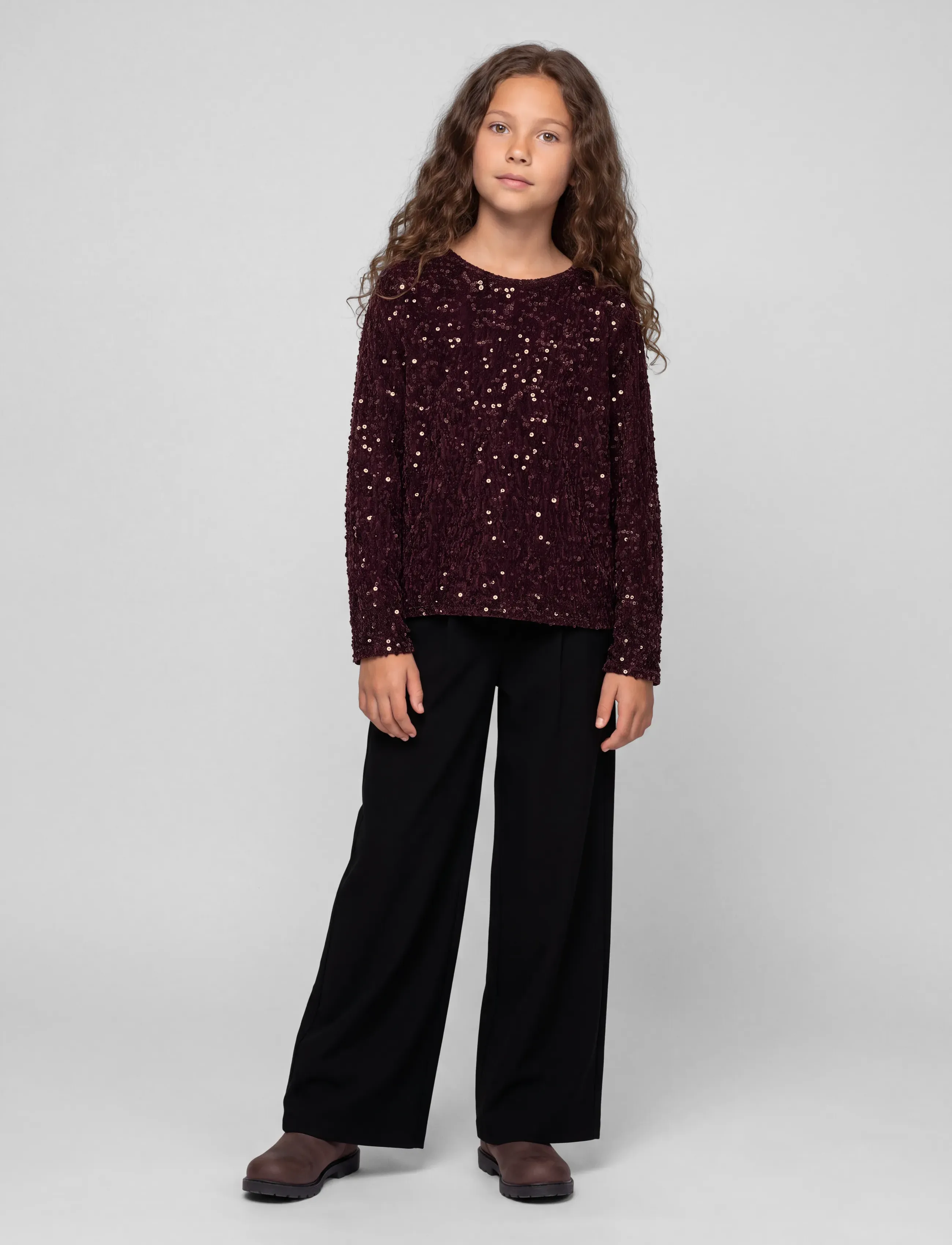 name it - NKFRUSITTA LS BOW BLOUSE - blusen & tuniken - catawba grape - 3