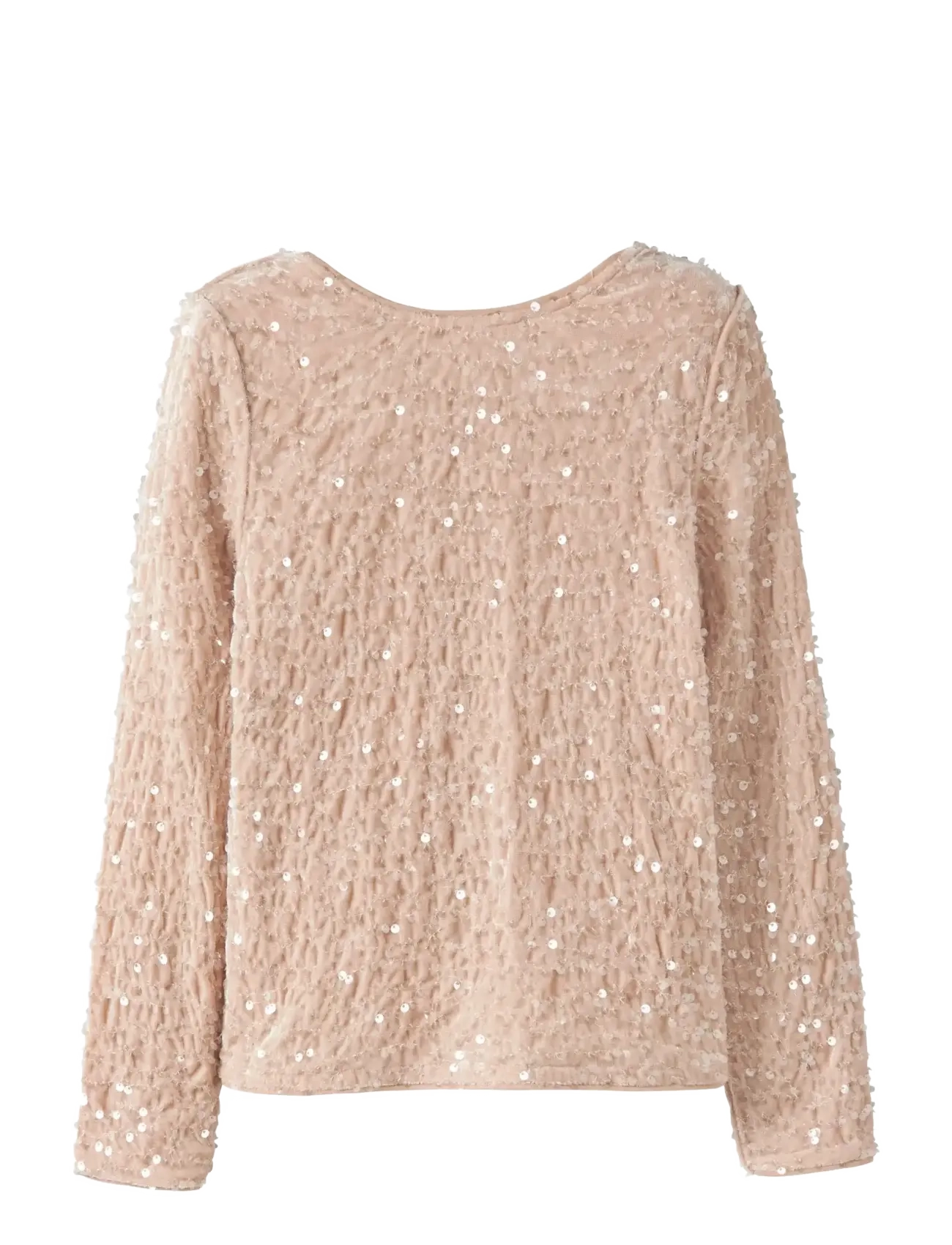 name it Nkfrusitta Ls Bow Blouse, 116, Oberteile, Beige - Blouses & Tunics, Kinder