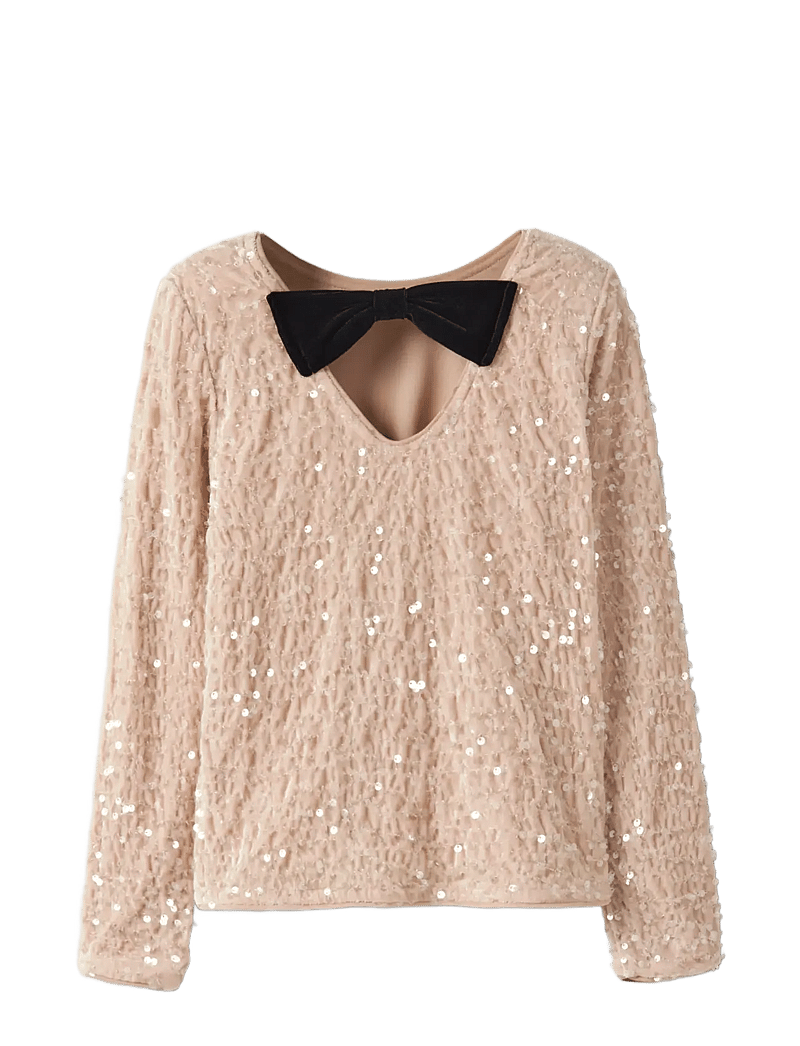 name it - NKFRUSITTA LS BOW BLOUSE - blusen & tuniken - jet stream - 1