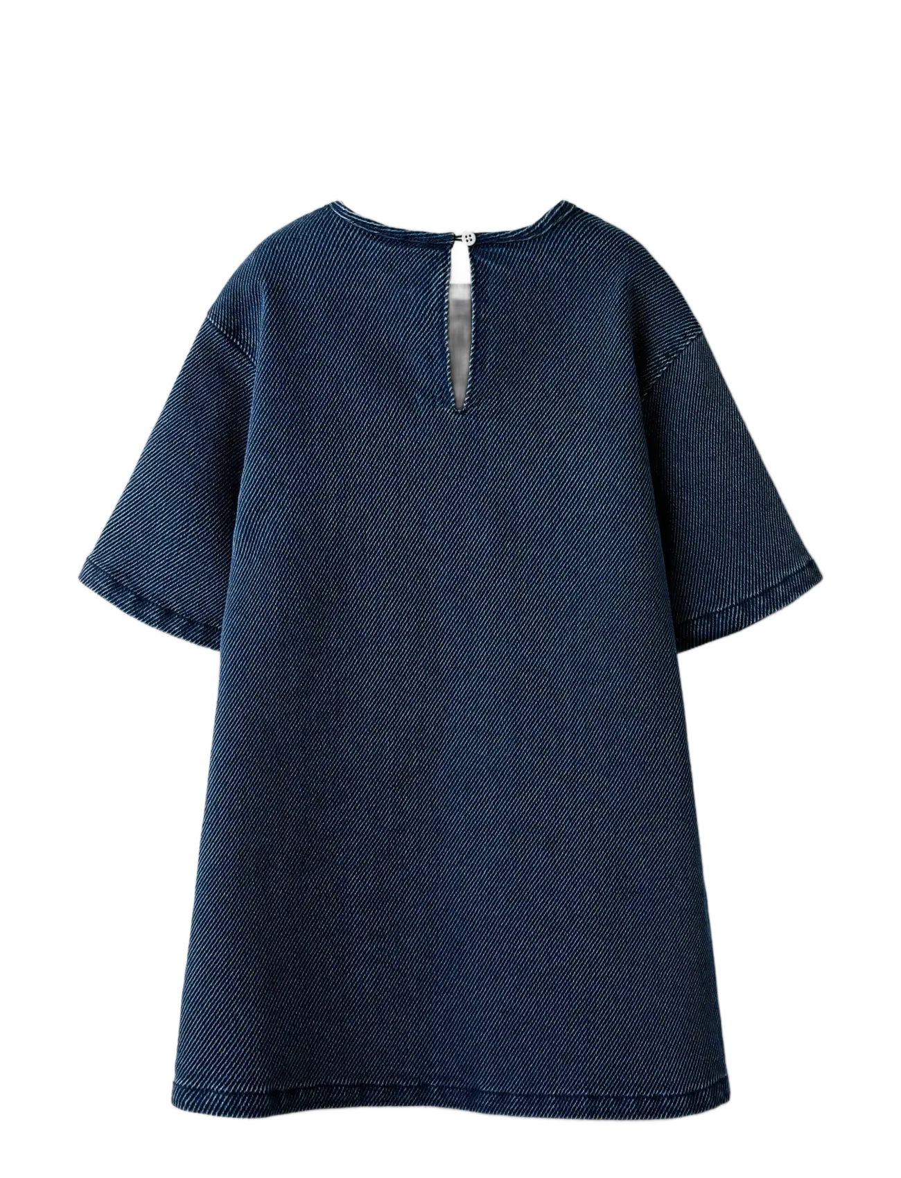 name it - NKFSOF DNM DRESS 4041-VR L - short-sleeved casual dresses - dark blue denim - 2