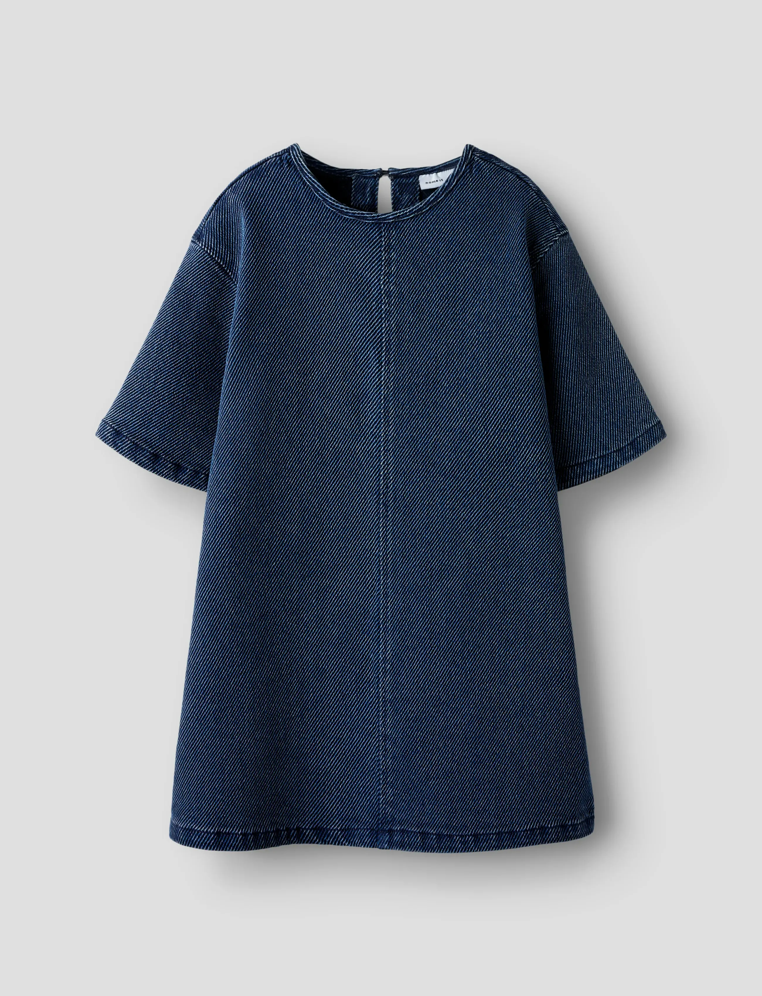 name it Nkfsof Dnm Dress 4041-Vr L, Børn, Kortærmet Denimkjole, Blå, Str: 152