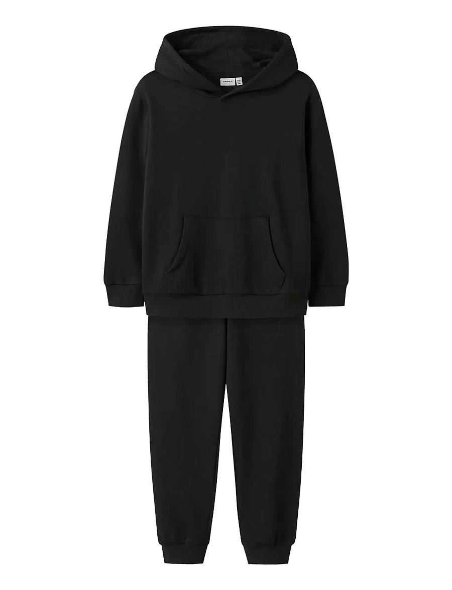 name it - NKMVIAN SWEAT SET BRU NOOS - sportanzüge - black - 0
