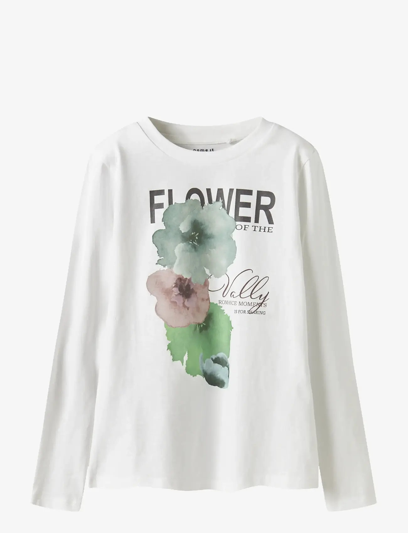 name it - NKFSAGA LS TOP - langærmede t-shirts - bright white - 0