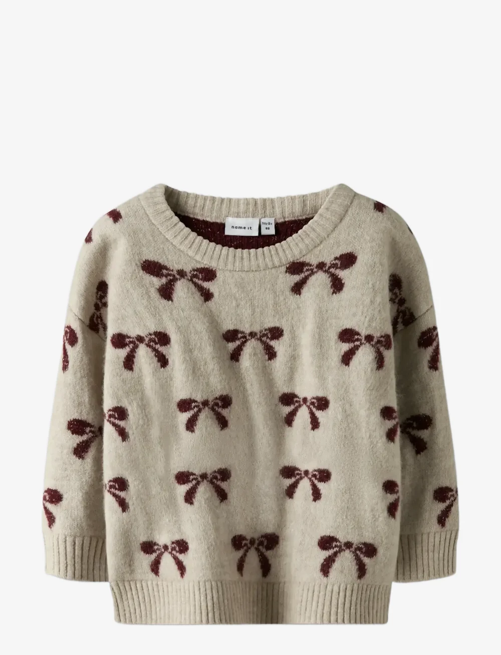 name it - NMFSENYA LS KNIT - trøjer - cement - 1