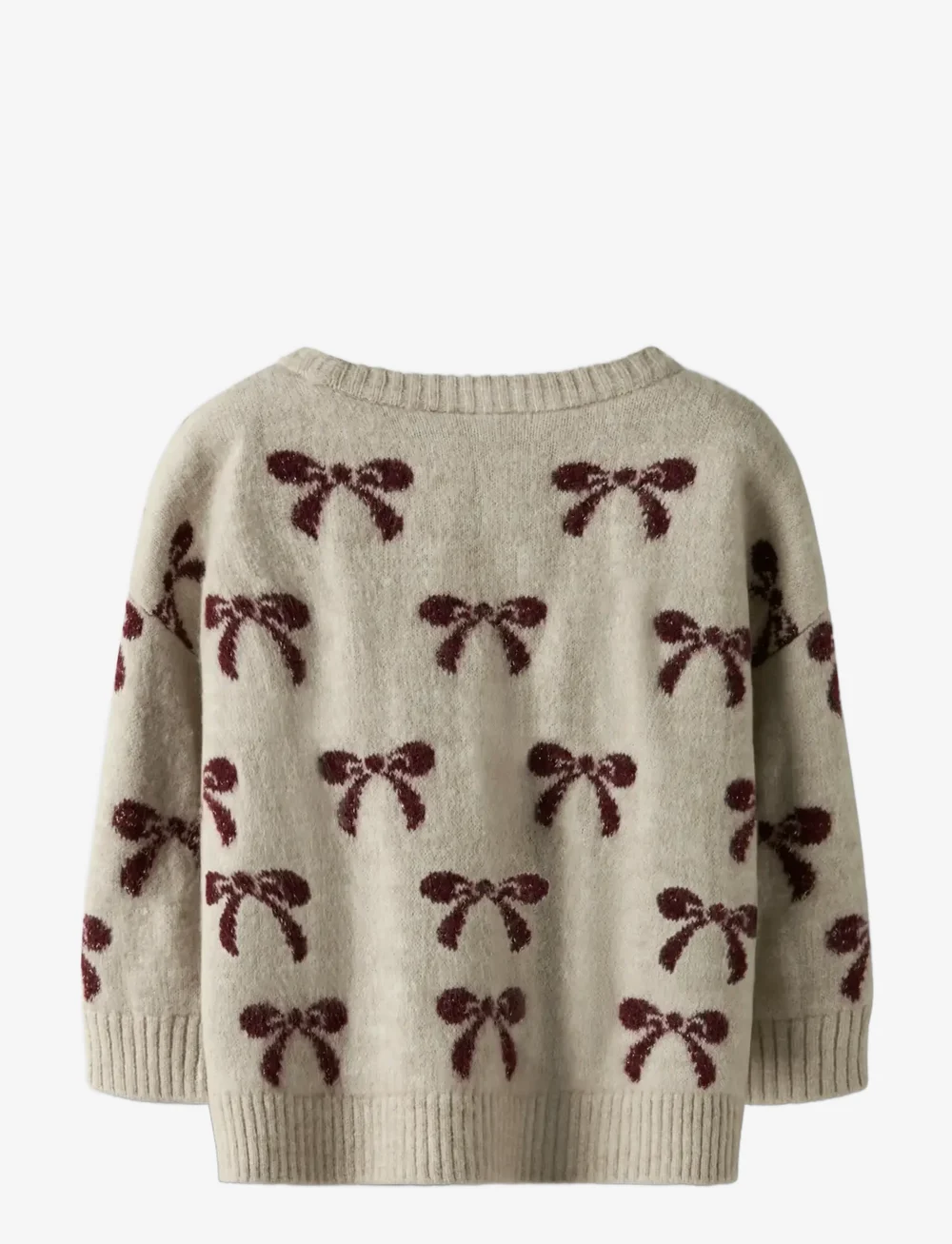 name it - NMFSENYA LS KNIT - trøjer - cement - 2