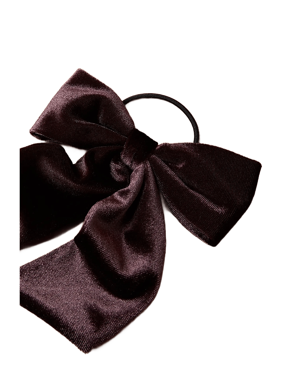 name it - NMFRELVET HAIRBOW - peavõrud - chocolate plum - 1