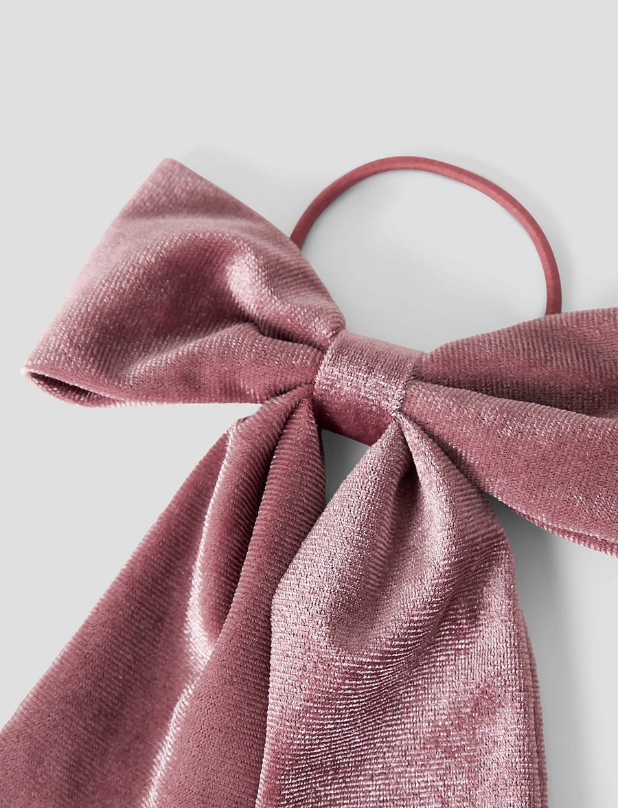 name it - NMFRELVET HAIRBOW - peavõrud - mauve shadows - 1