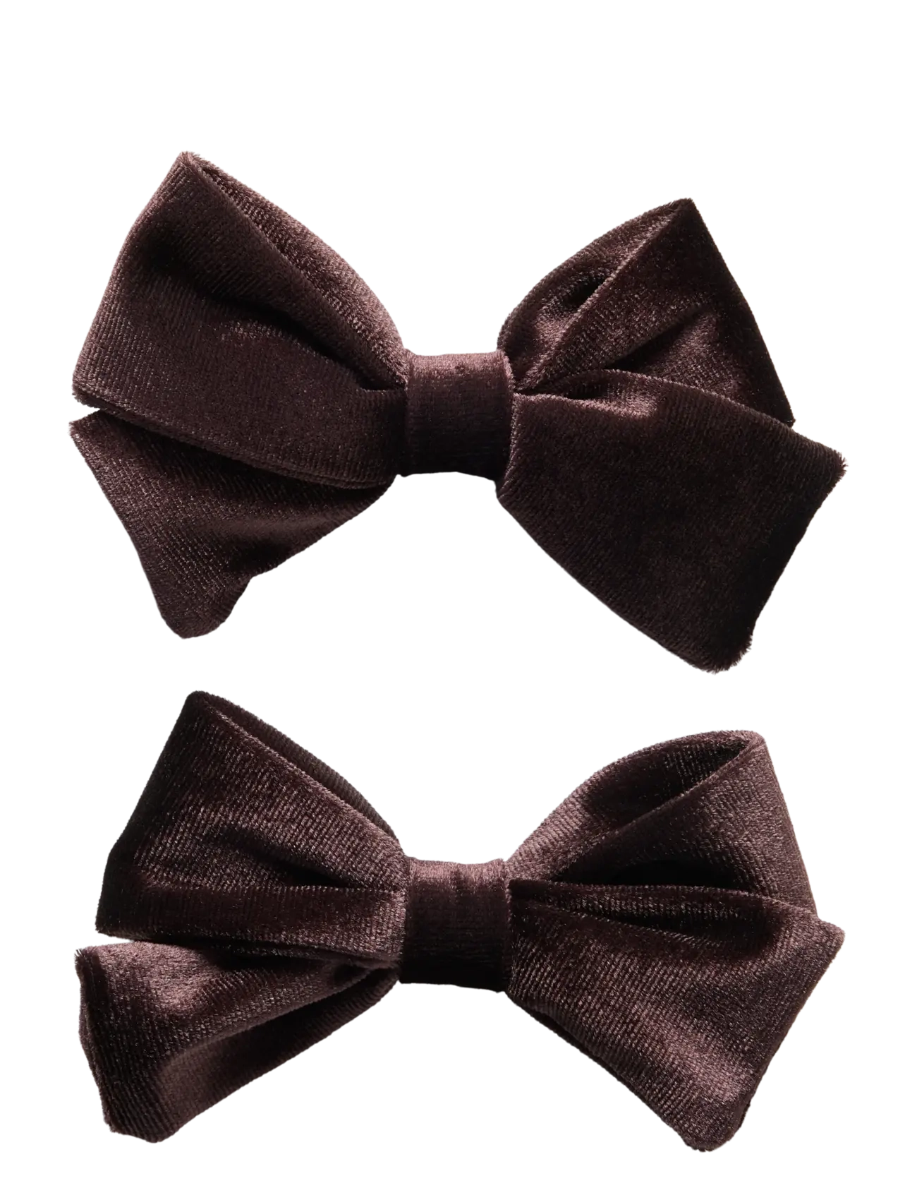 name it NMFRELVET 2P HAIRCLIPS - Juukseaksessuaarid - CHOCOLATE PLUM / brown