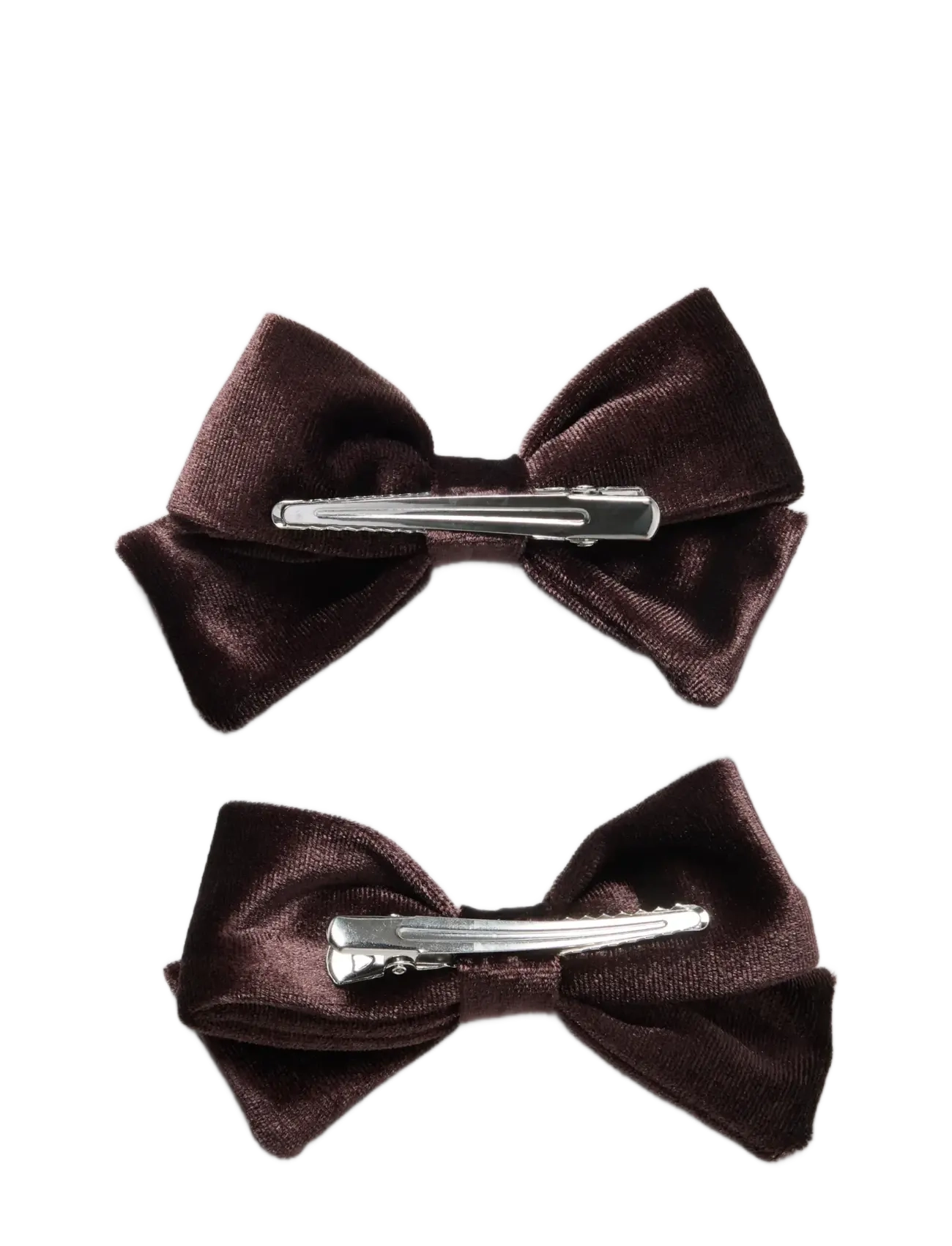 name it - NMFRELVET 2P HAIRCLIPS - juukseklambrid - chocolate plum - 1