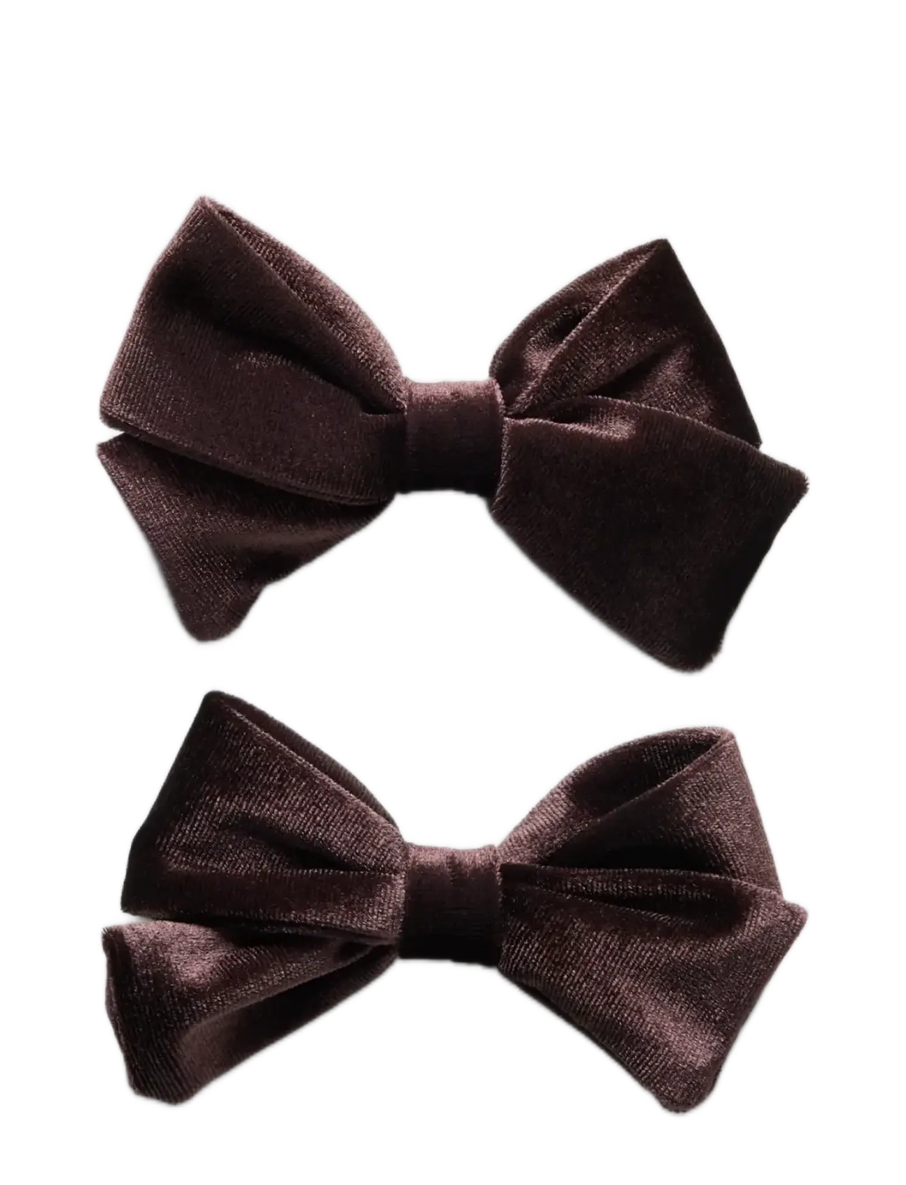 name it - NMFRELVET 2P HAIRCLIPS - juukseklambrid - chocolate plum - 2