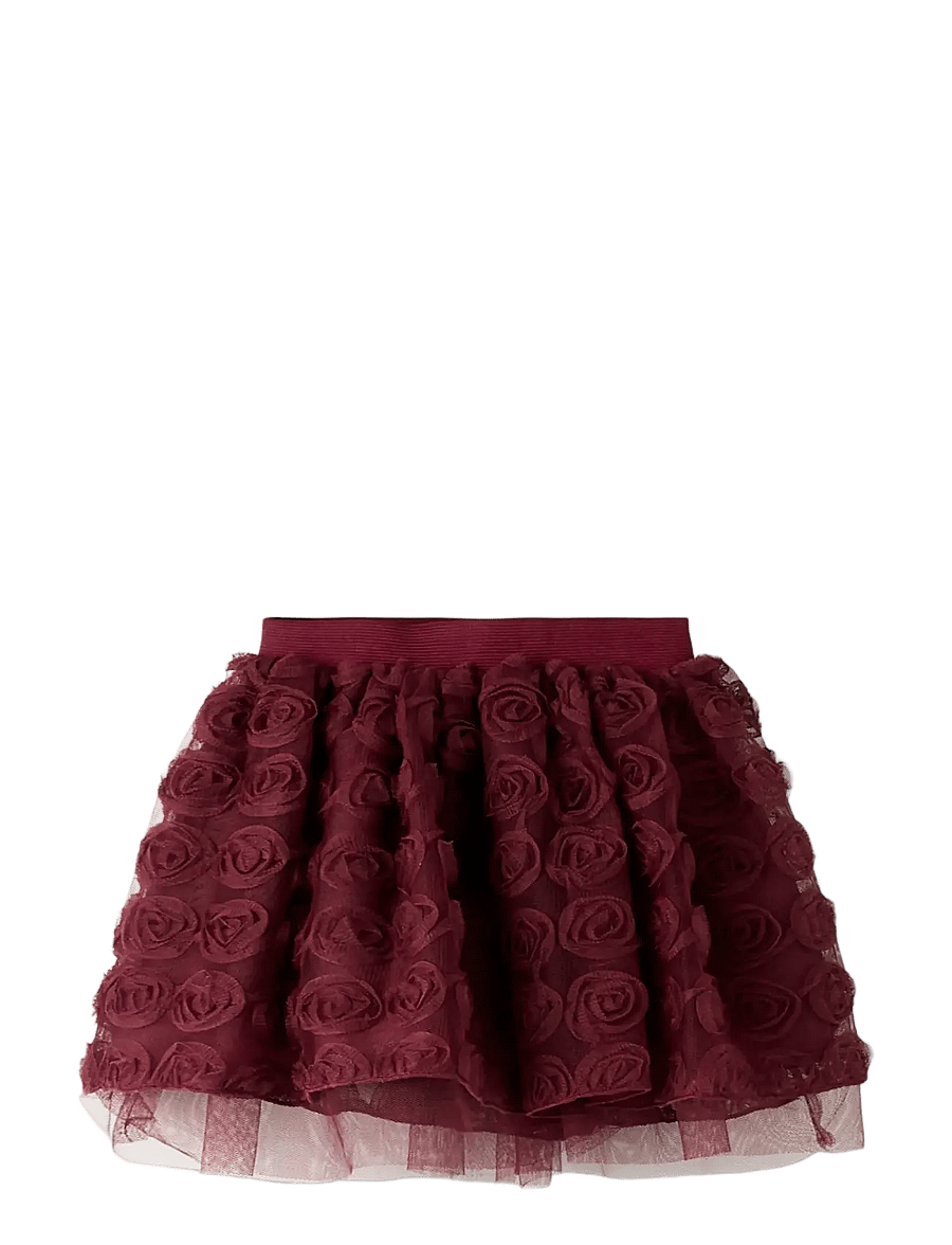 name it - NMFSYKIA TULLE SKIRT - burgundy - 0