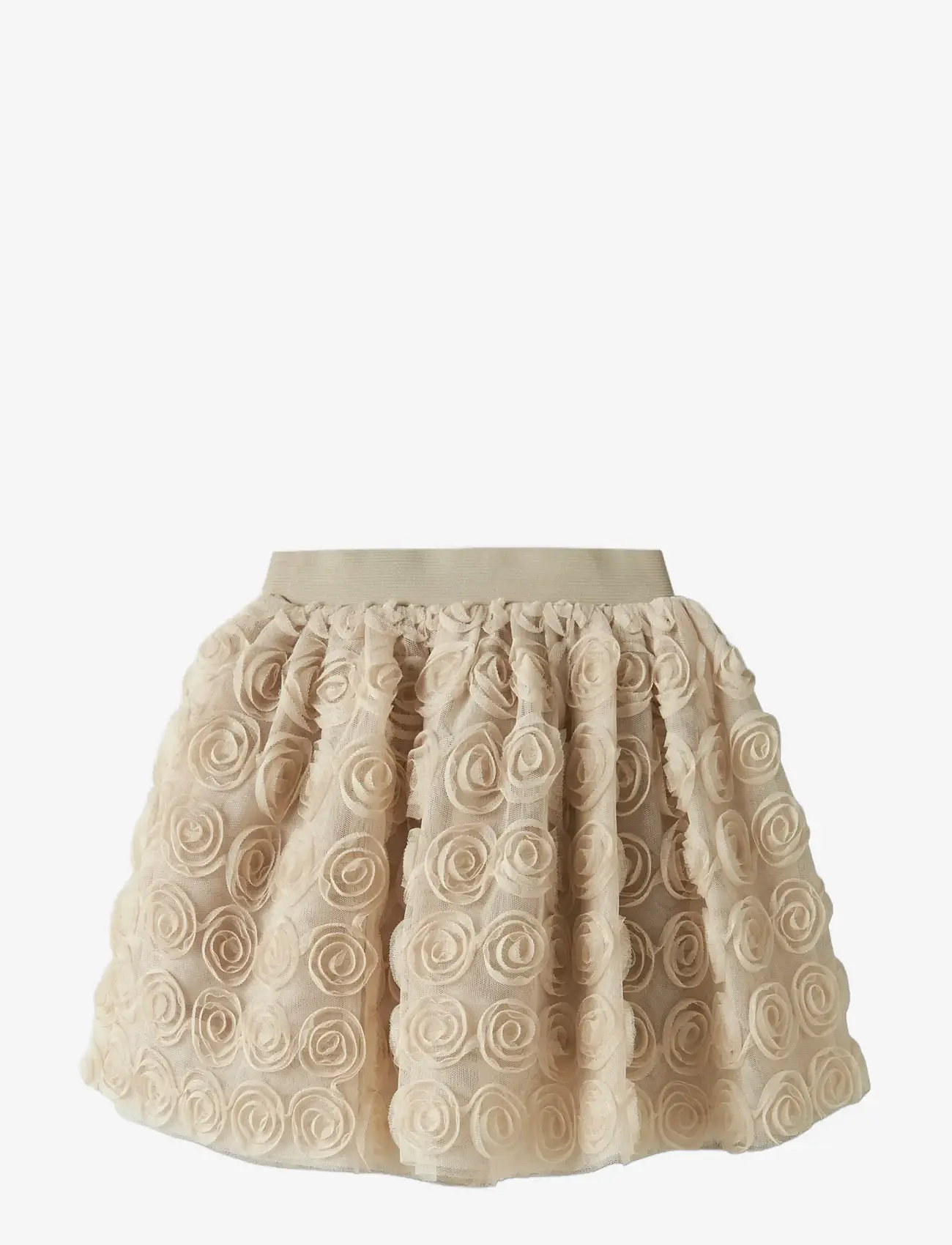 name it - NMFSYKIA TULLE SKIRT - tylnederdel - cement - 2
