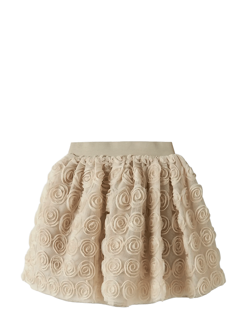 name it - NMFSYKIA TULLE SKIRT - tylnederdel - cement - 2