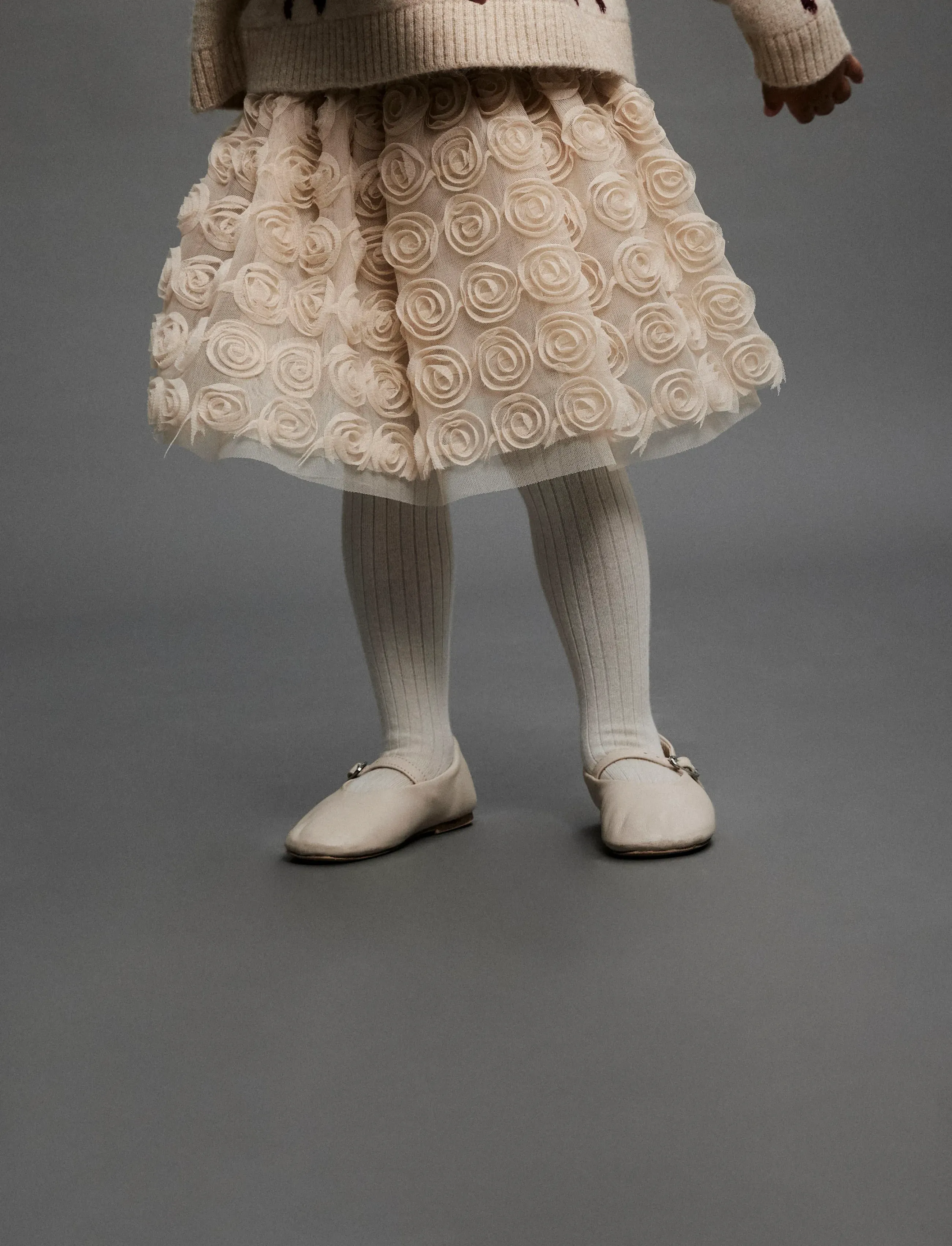 name it - NMFSYKIA TULLE SKIRT - cement - 3