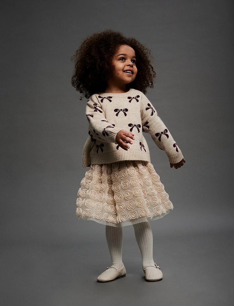 name it - NMFSYKIA TULLE SKIRT - tylnederdel - cement - 0