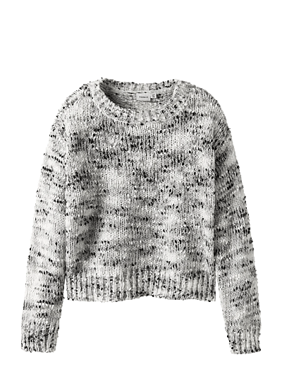 name it NKFSARAMALI LS LOOSE SH KNIT - Strickmode - CLOUD DANCER / grey