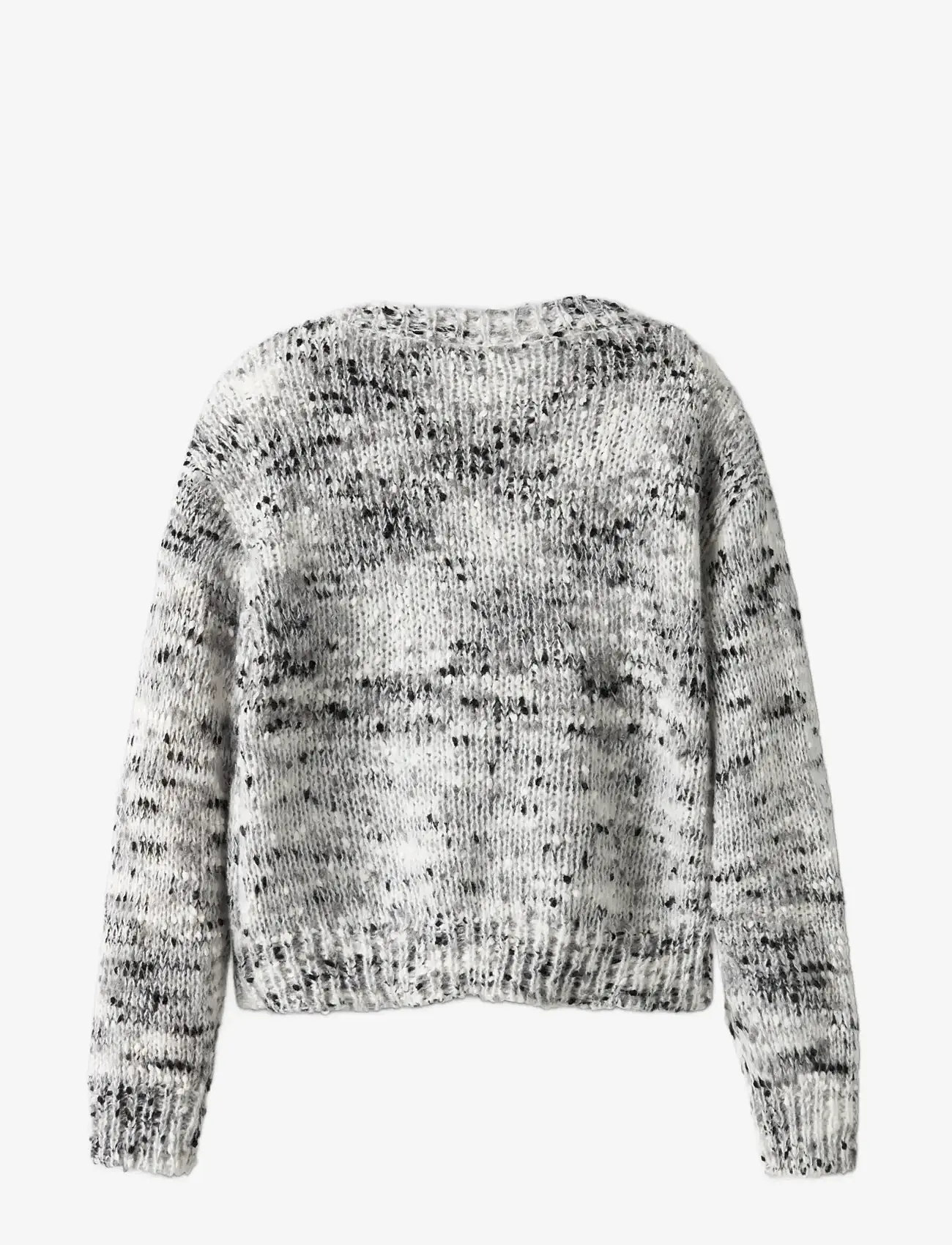name it - NKFSARAMALI LS LOOSE SH KNIT - trøjer - cloud dancer - 1