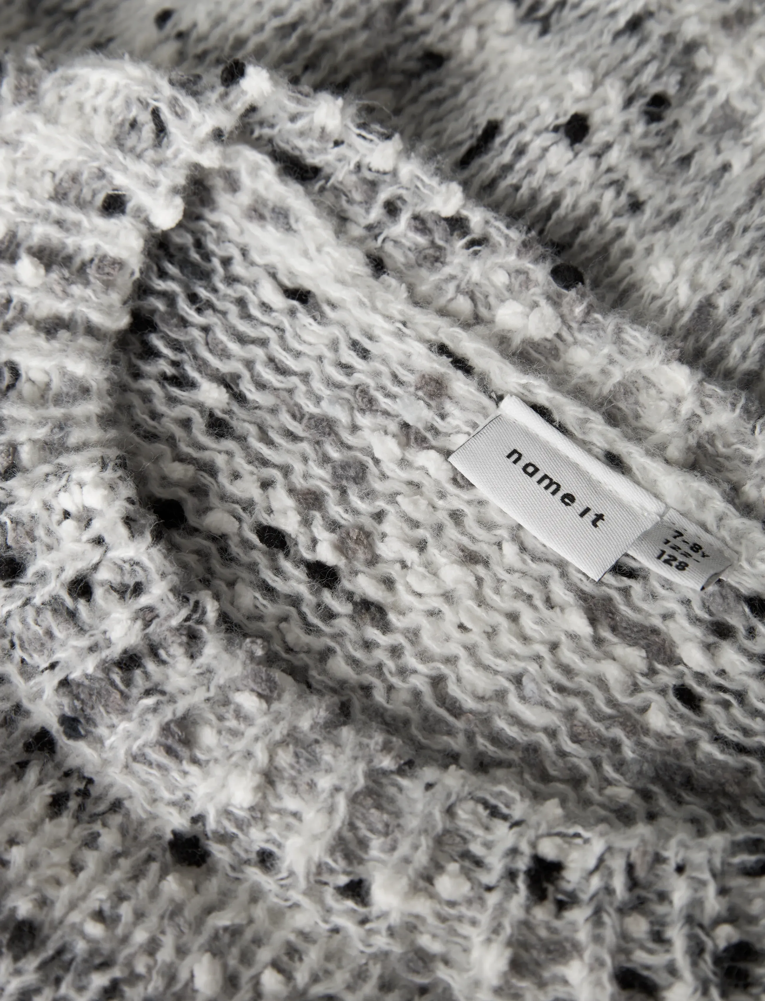 name it - NKFSARAMALI LS LOOSE SH KNIT - stickade tröjor - cloud dancer - 2