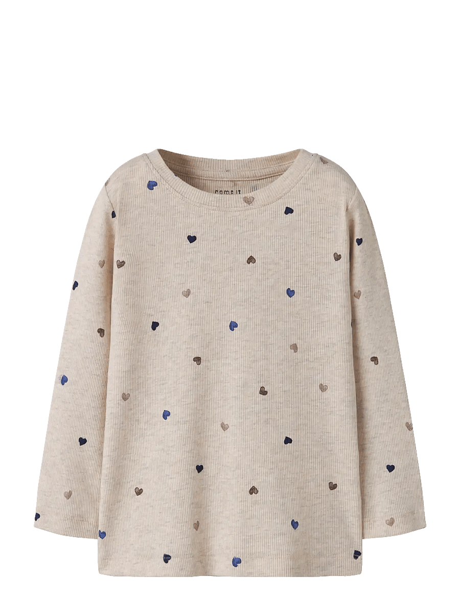 name it - NMFNUTTI LS TOP NOOS - langärmelig - peyote melange - 0