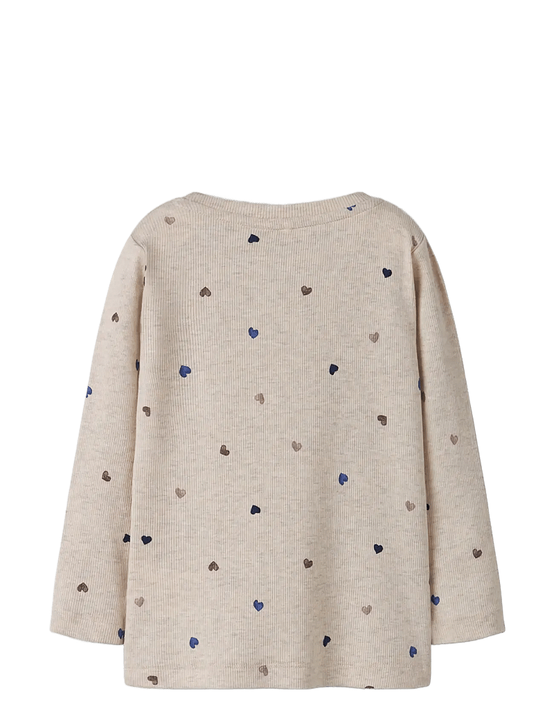 name it - NMFNUTTI LS TOP NOOS - långärmade t-shirts - peyote melange - 1