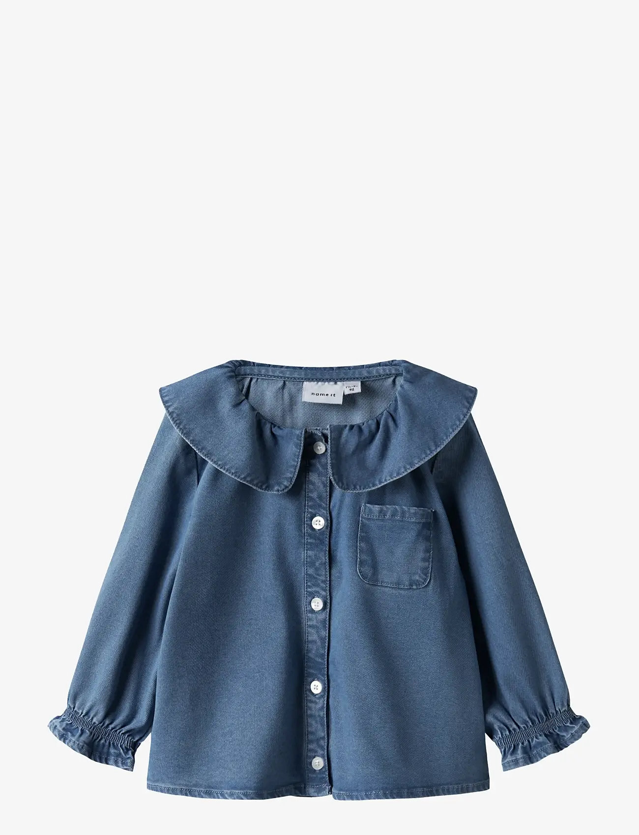 name it - NMFSOPHY LS DNM SHIRT 2533-YB T - long-sleeved shirts - medium blue denim - 0