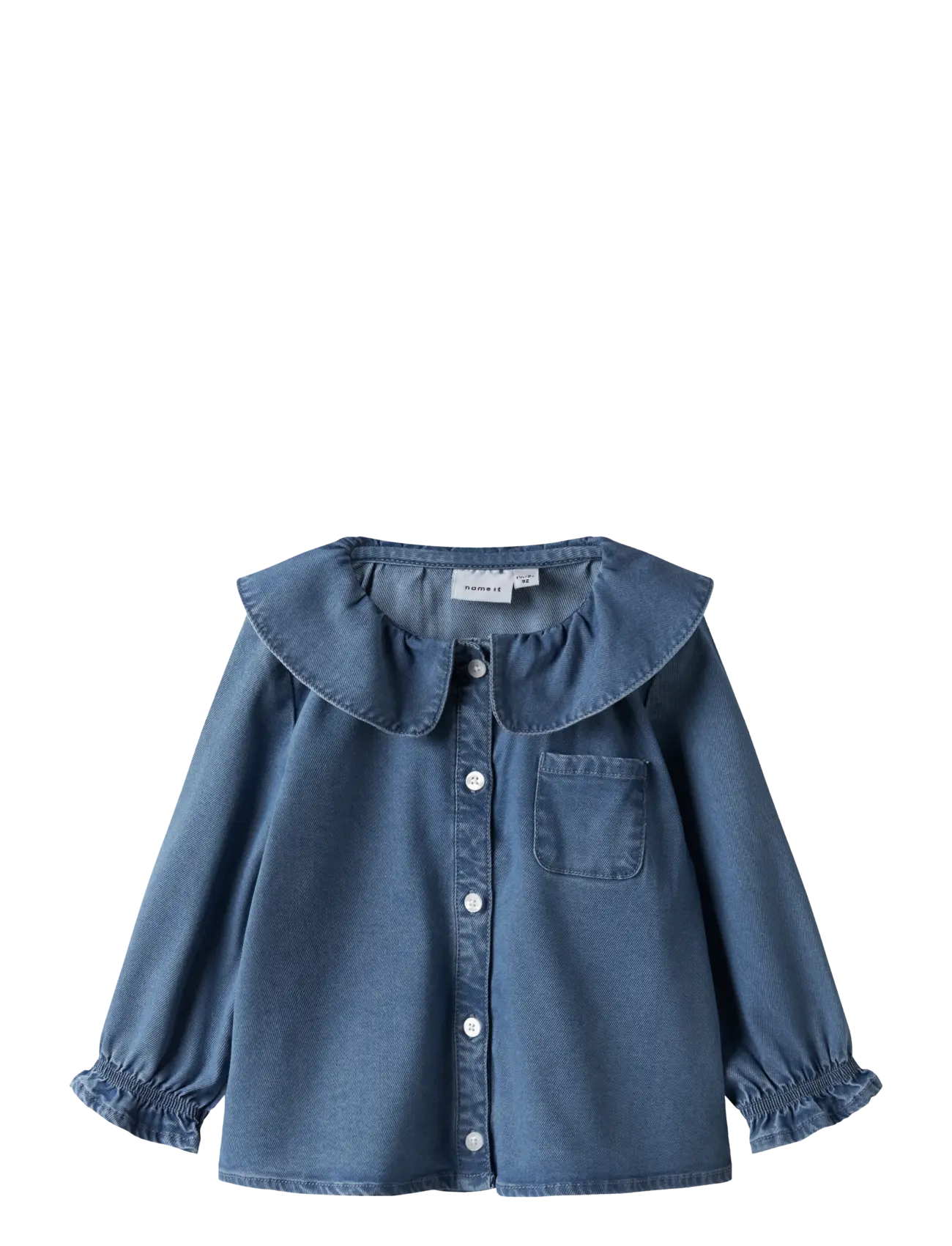 name it - NMFSOPHY LS DNM SHIRT 2533-YB T - langärmlige hemden - medium blue denim - 0