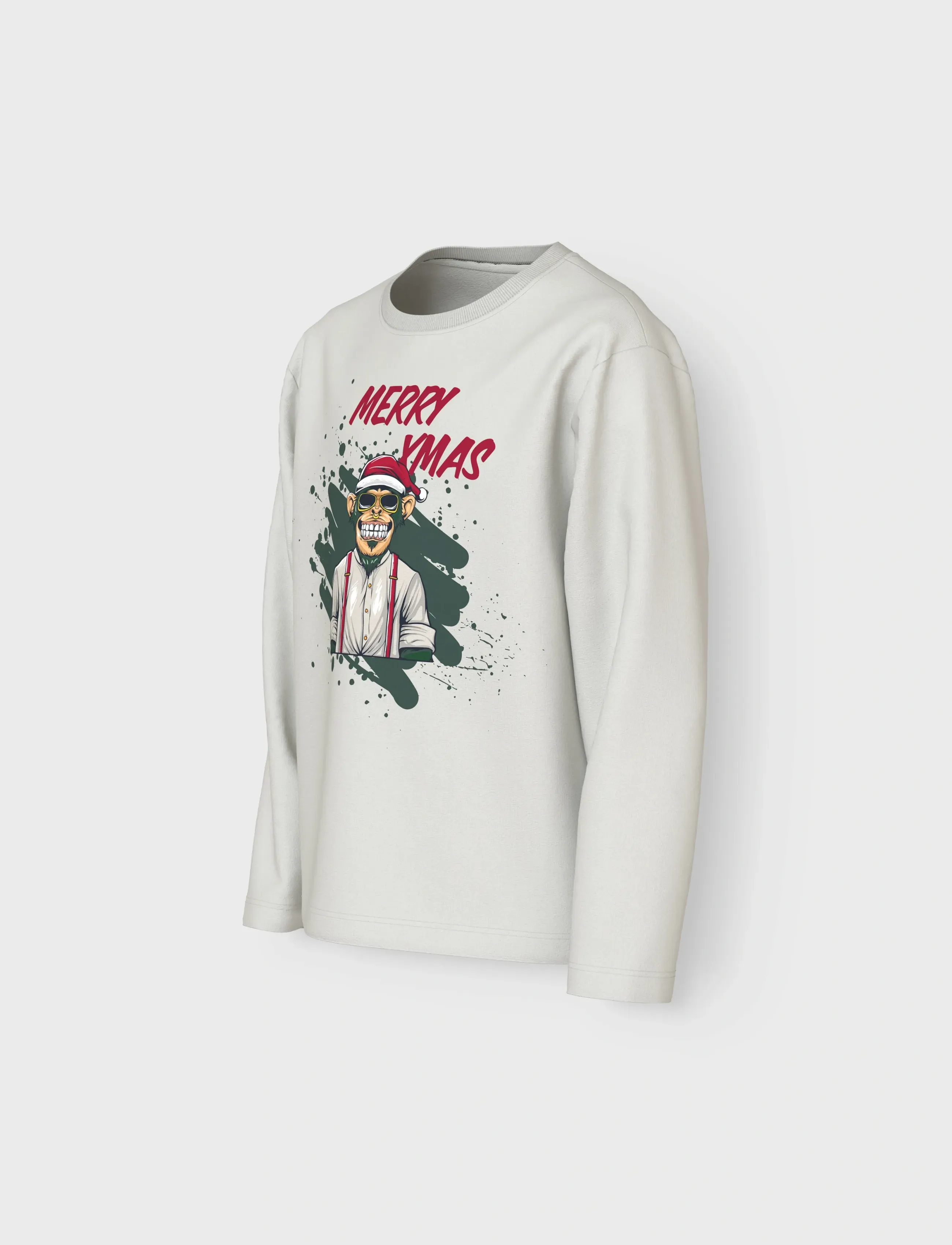 name it - NKMVOSMAS LS NREG TOP - langærmede t-shirts - cloud dancer - 2