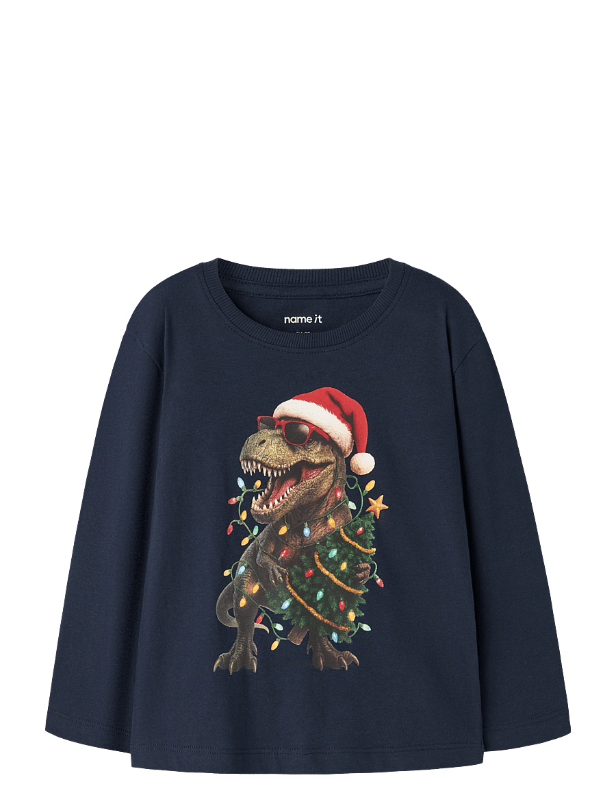 name it - NMMVOSMAS LS NREG TOP - langärmelig - navy blazer - 0