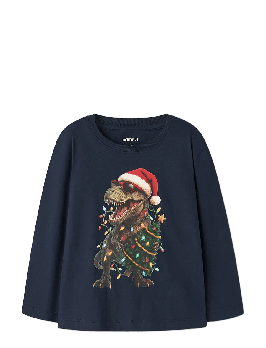 name it - NMMVOSMAS LS NREG TOP - langärmelig - navy blazer - 2