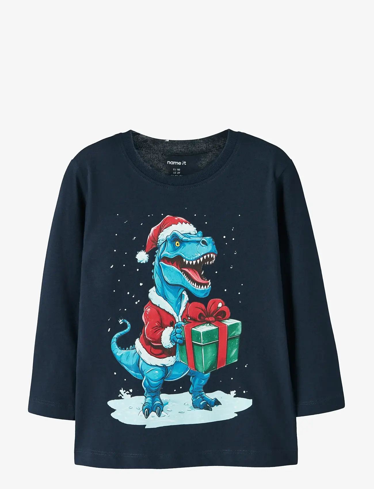 name it - NMMVOSMAS LS NREG TOP - langærmede t-shirts - navy blazer - 0