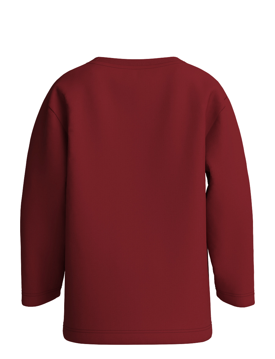 name it - NMMVOSMAS LS NREG TOP - langærmede t-shirts - red dahlia - 1