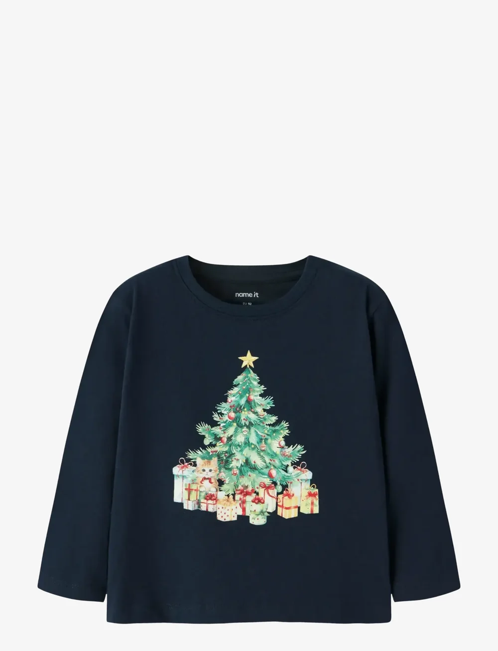 name it - NMFVOSMAS LS NREG TOP - långärmade t-shirts - navy blazer - 0